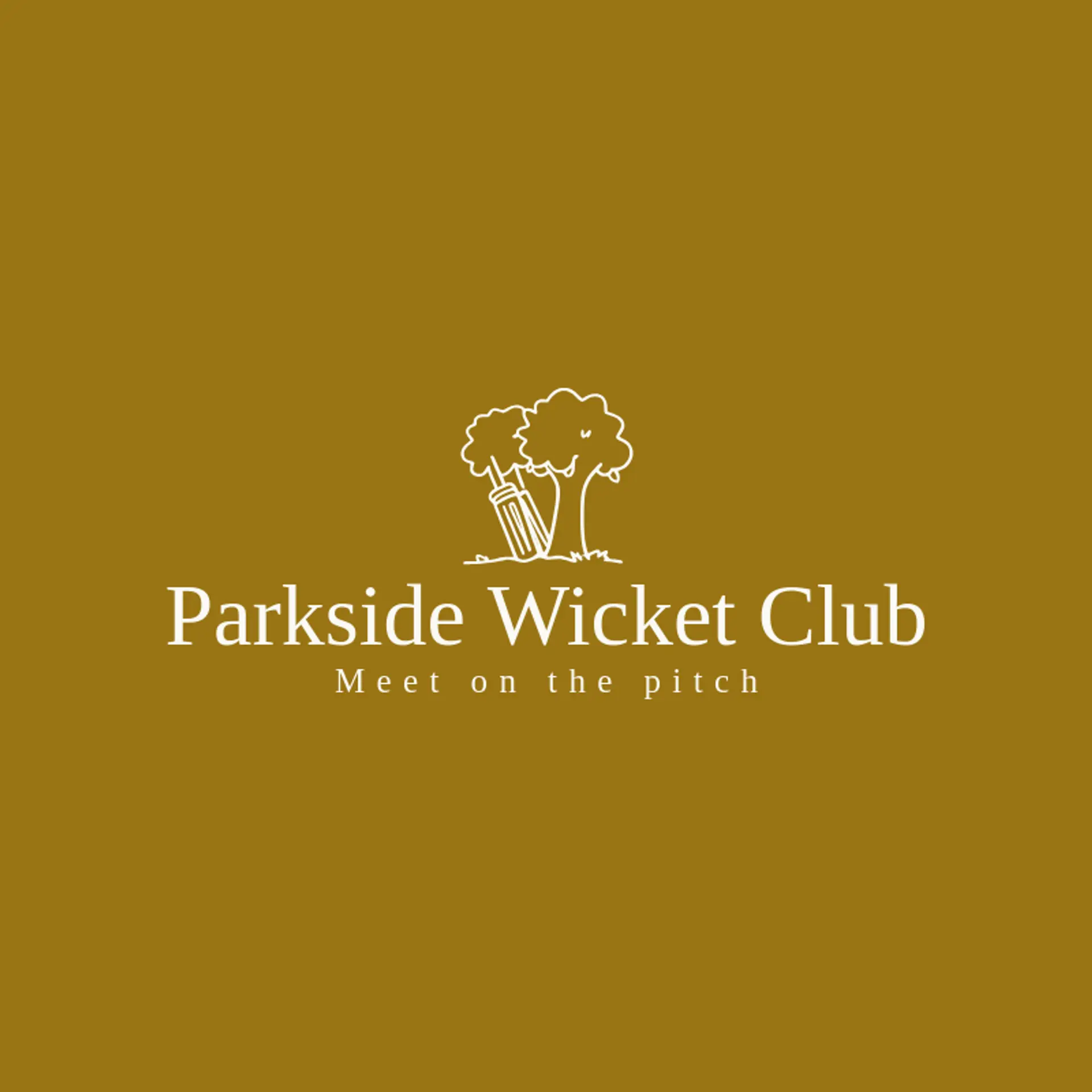 Parkside Wicket Club logo for cricket team