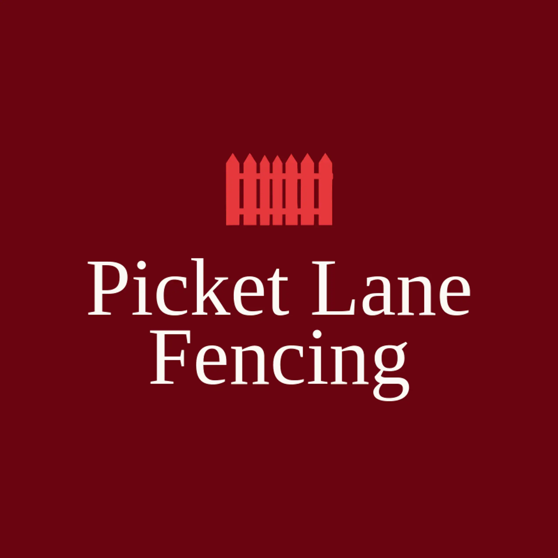 Picket Lane Fencing logo for fence