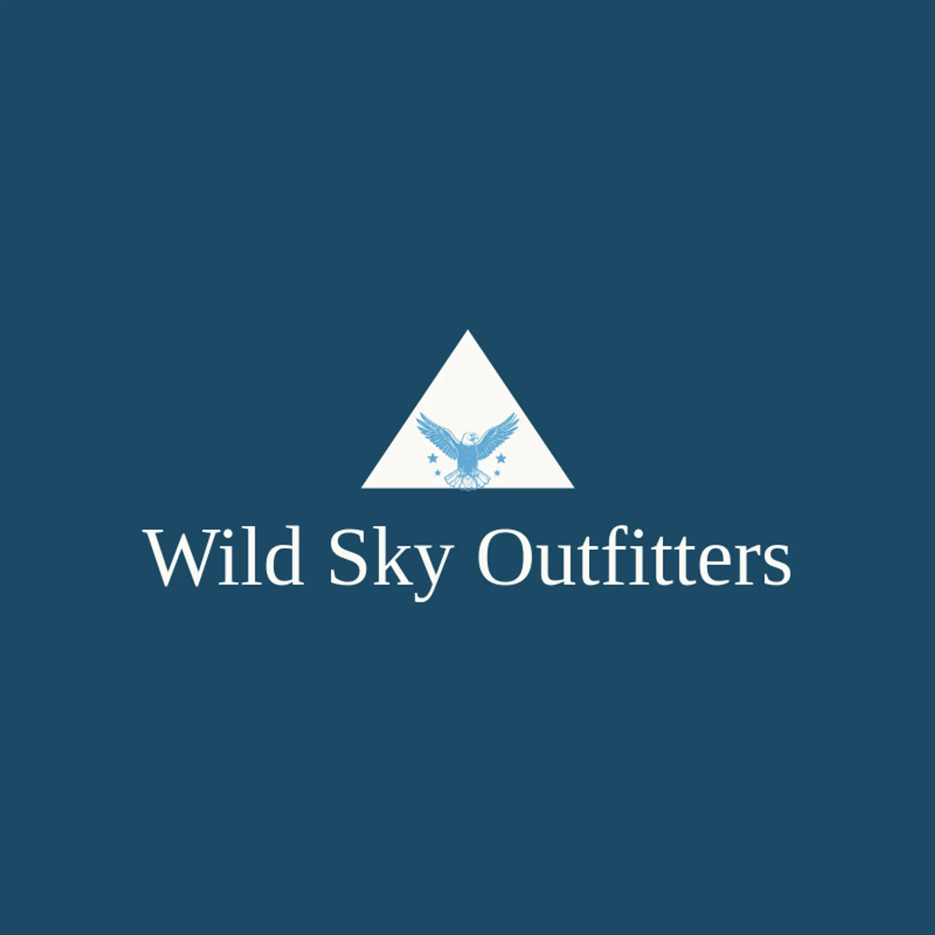 Wild Sky Outfitters logo for american eagle