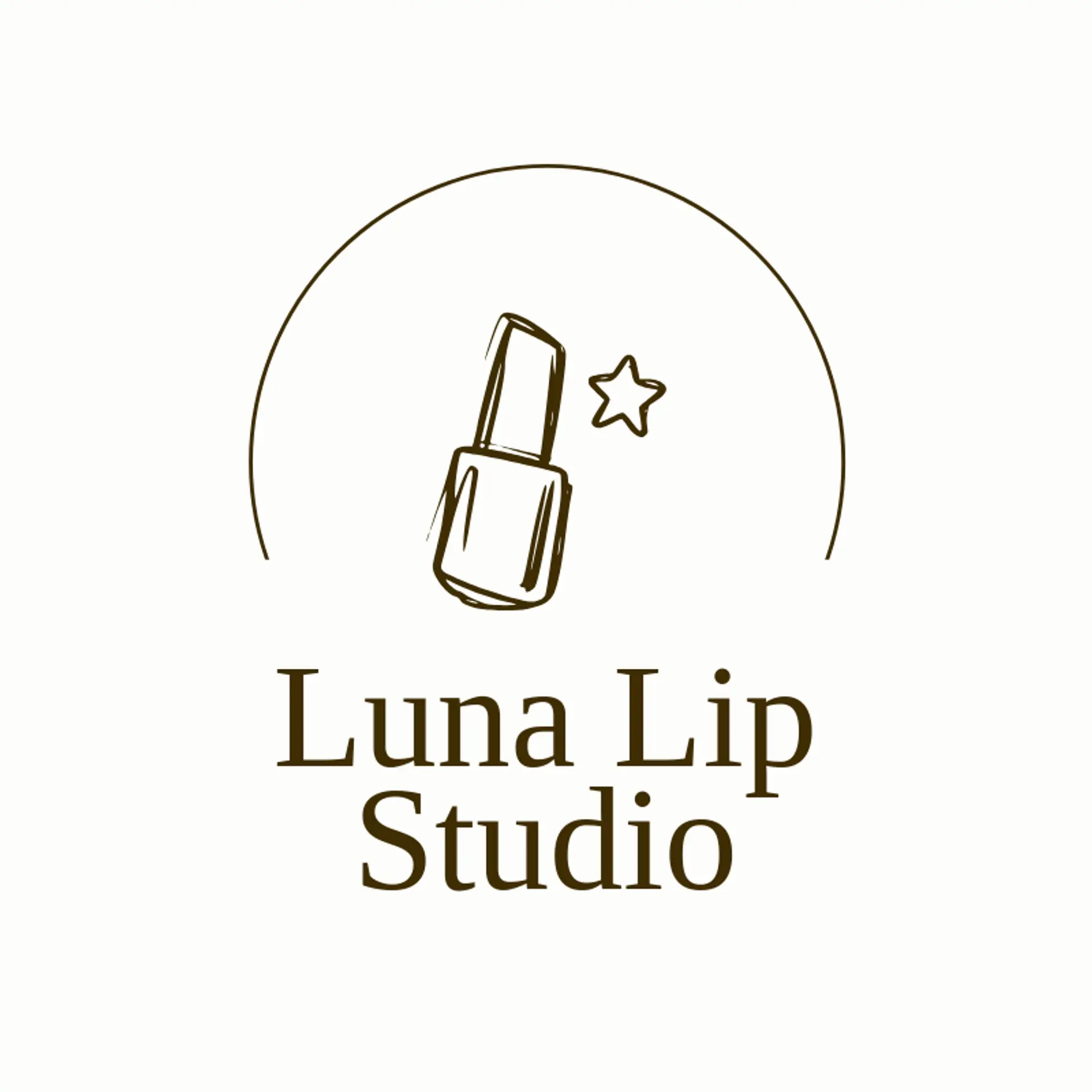 Luna Lip Studio logo for cosmetics