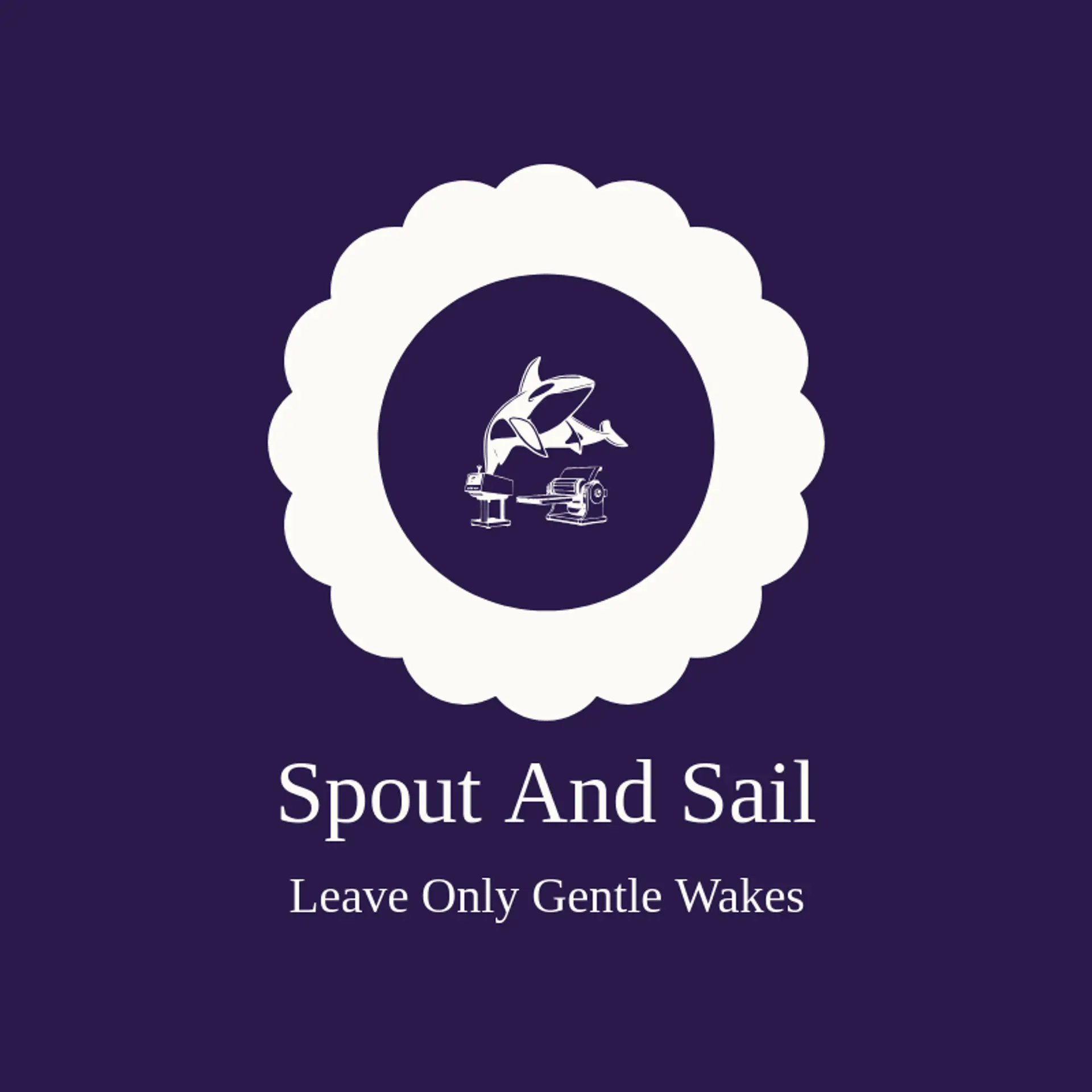 Spout and Sail logo for whale