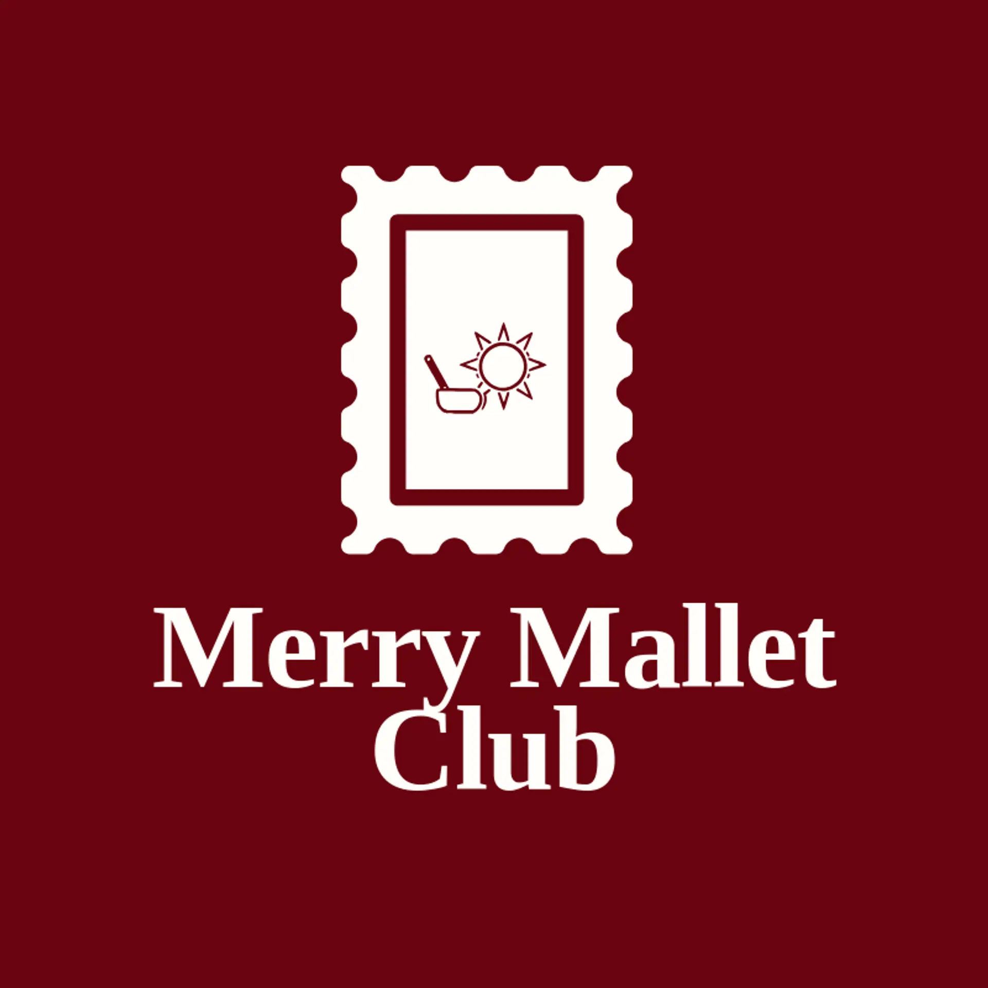 Merry Mallet Club logo for mini golf