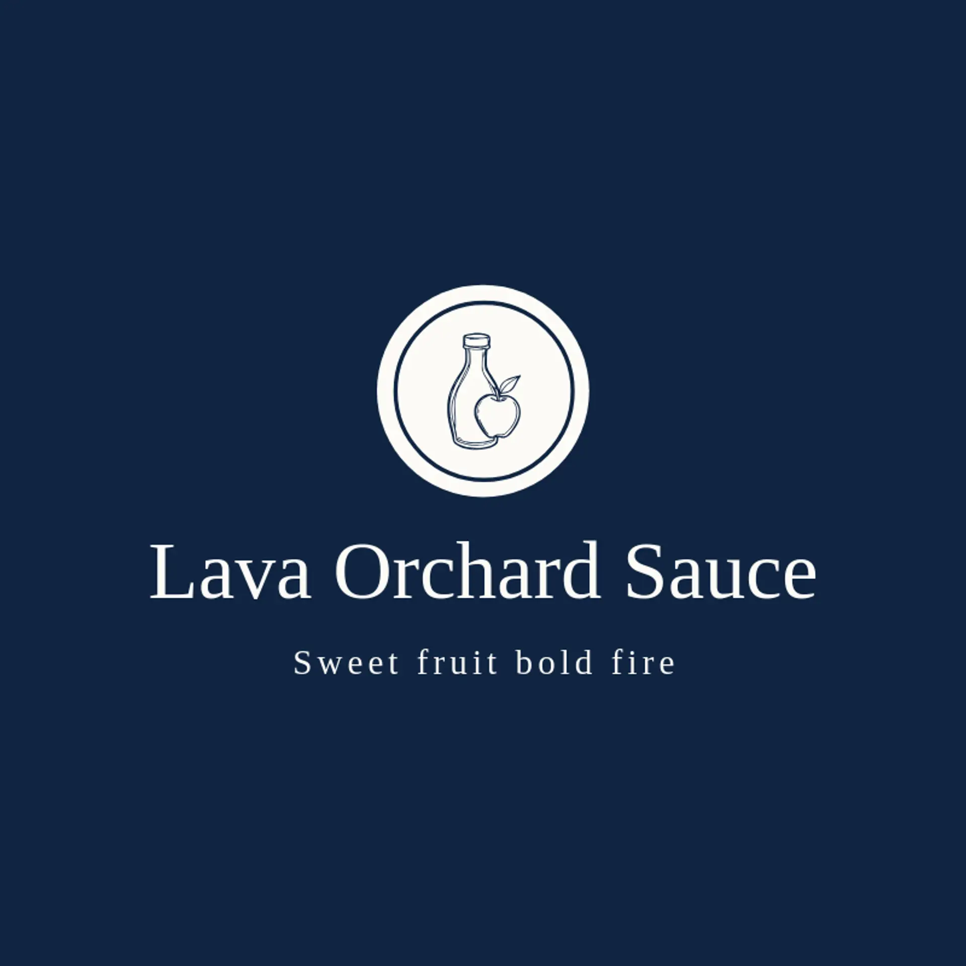 Lava Orchard Sauce logo for hot sauce