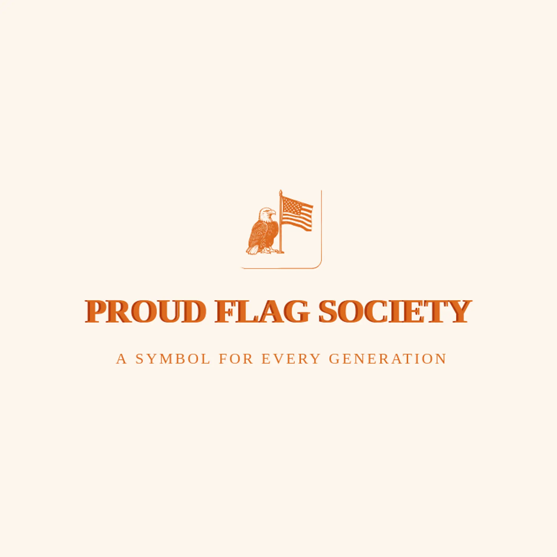 Proud Flag Society logo for american flag