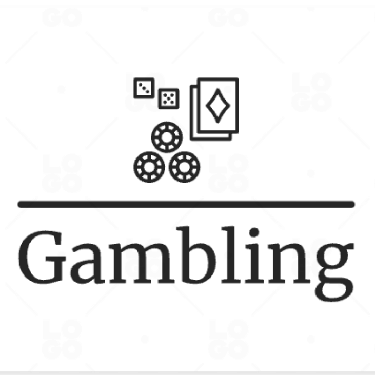 Poker logo design template with gambling elements Vector Image