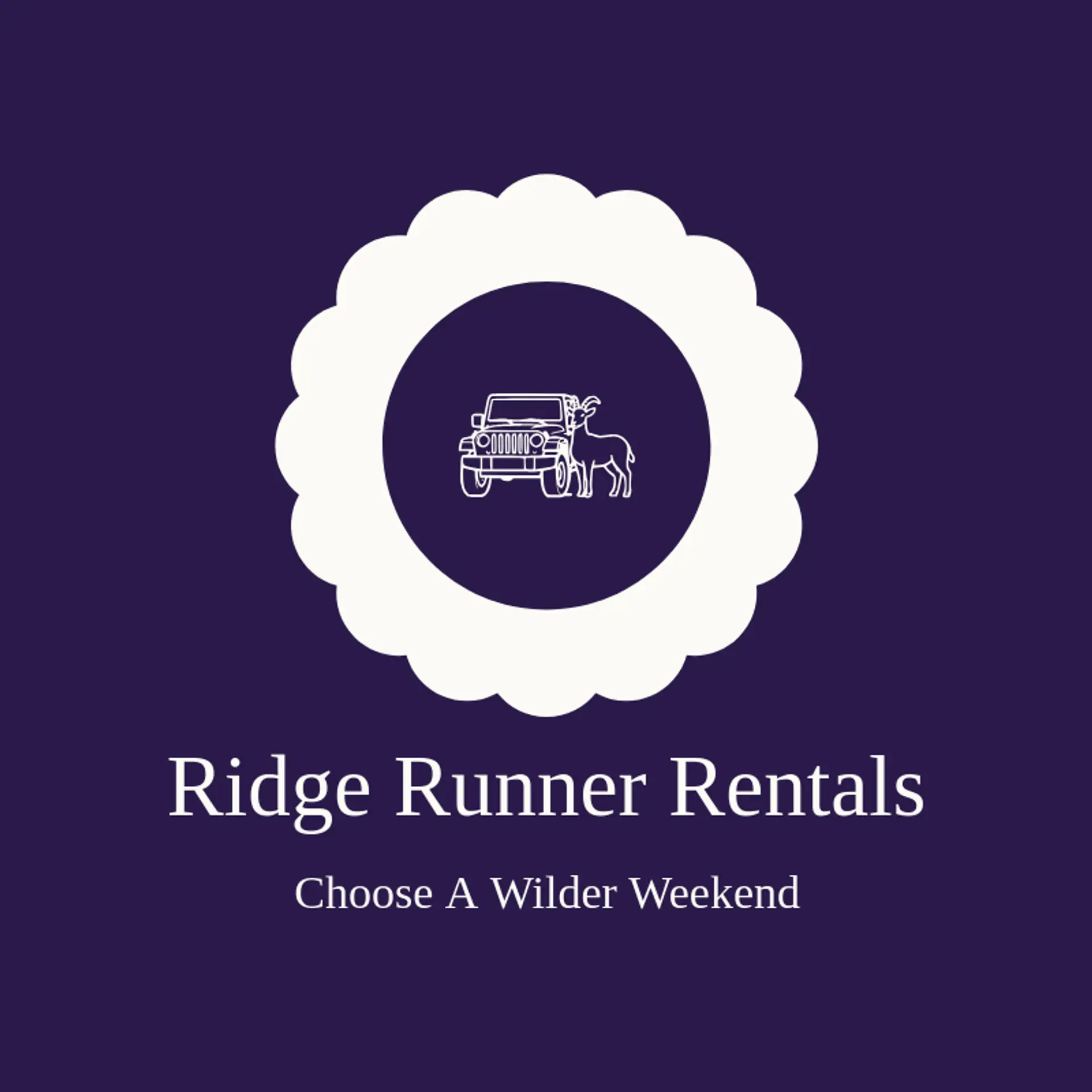 Ridge Runner Rentals logo for jeep