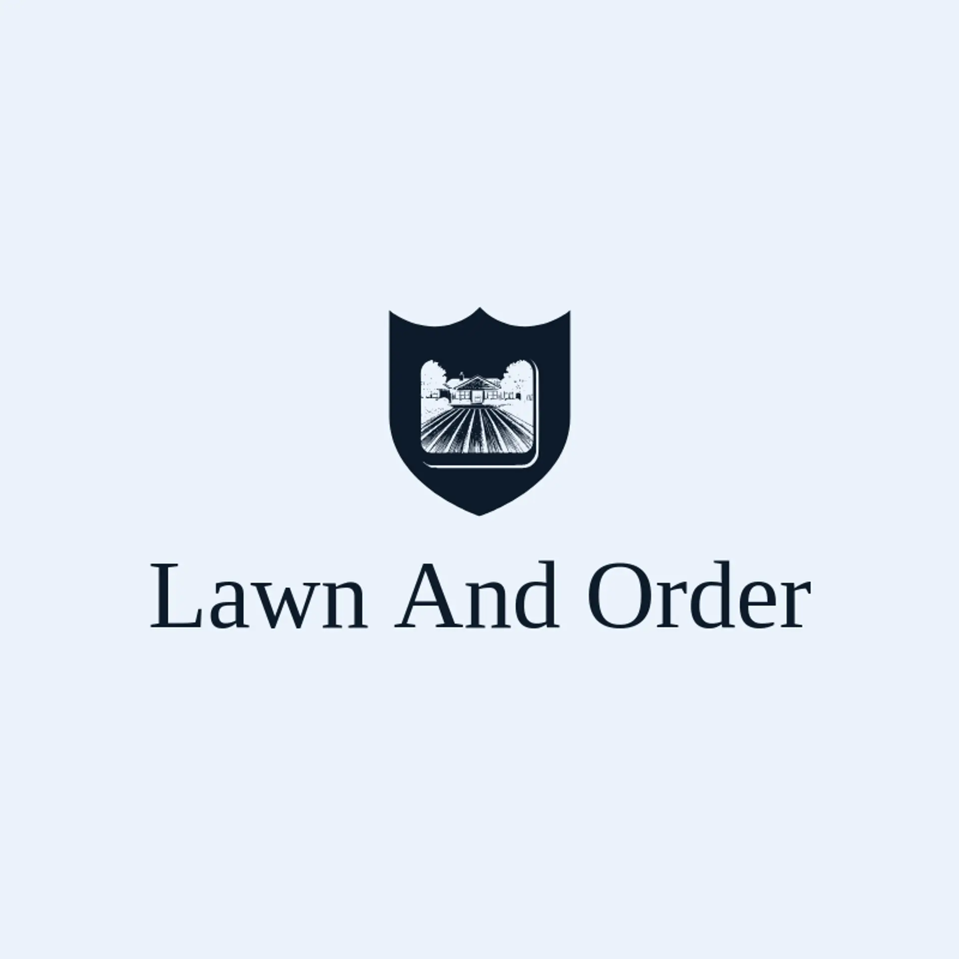 Lawn and Order logo for yard