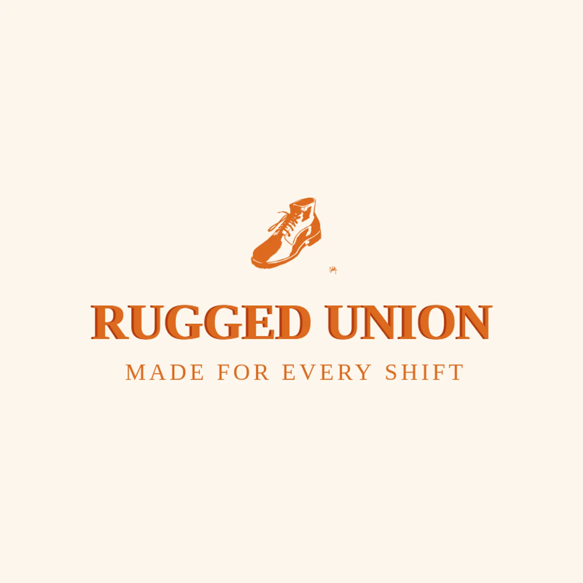 Rugged Union logo for boot
