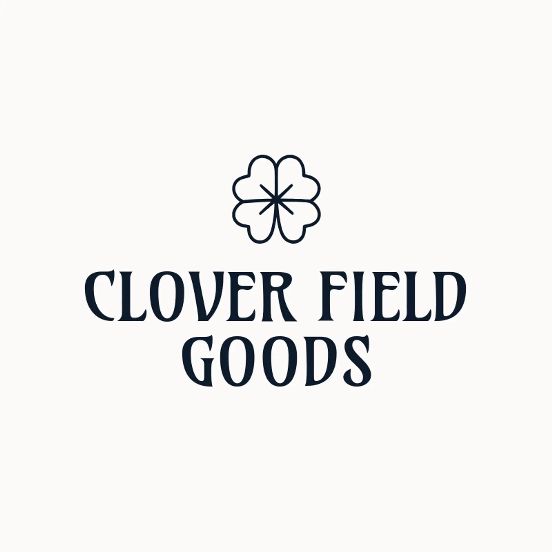 Clover Field Goods logo for leaf