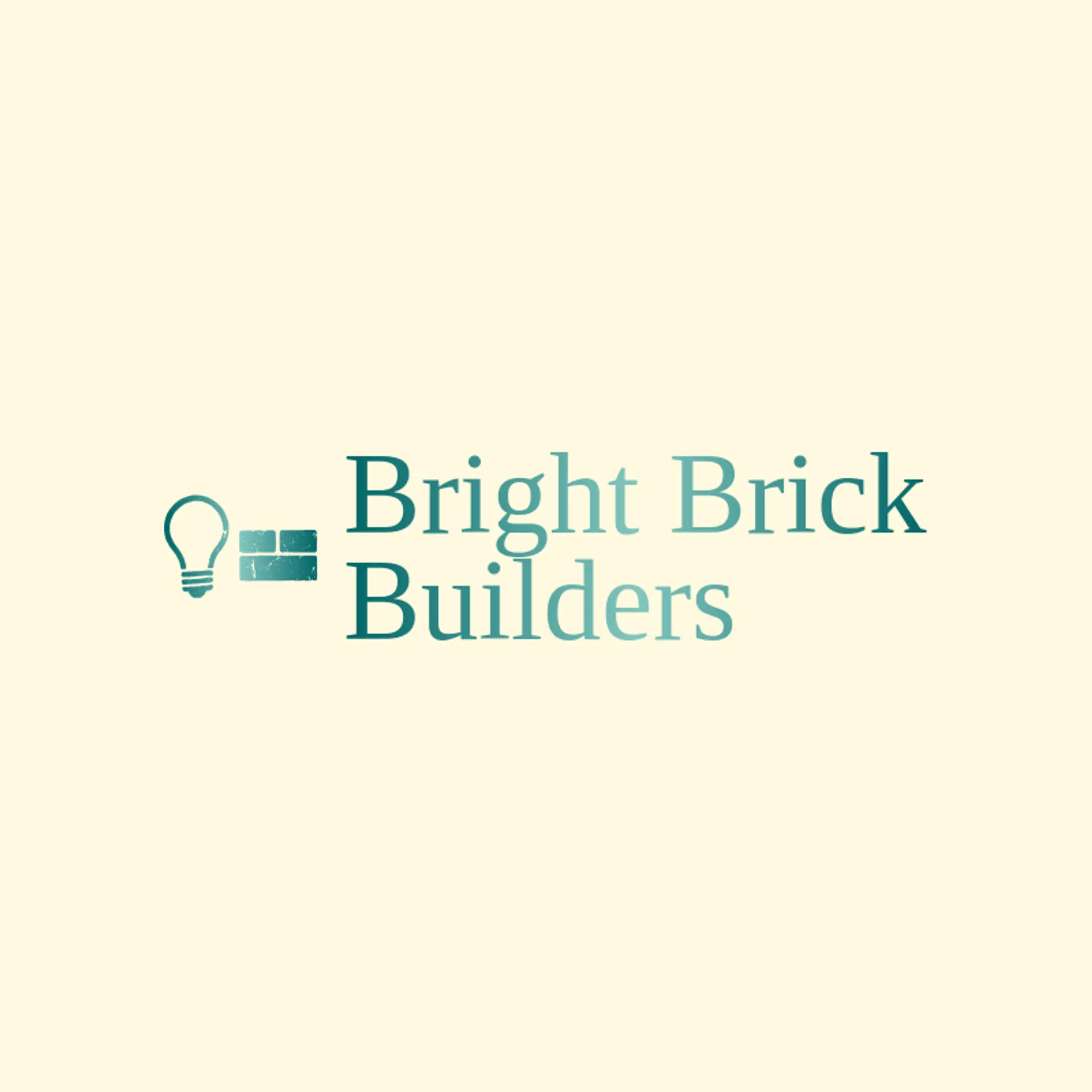 Bright Brick Builders logo for light bulb