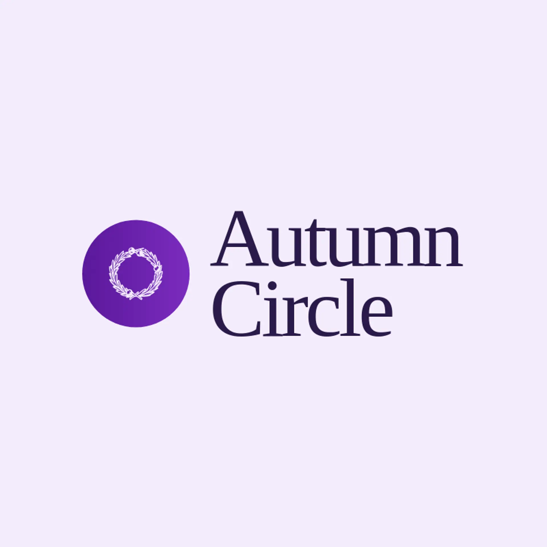 Autumn Circle logo for wreath