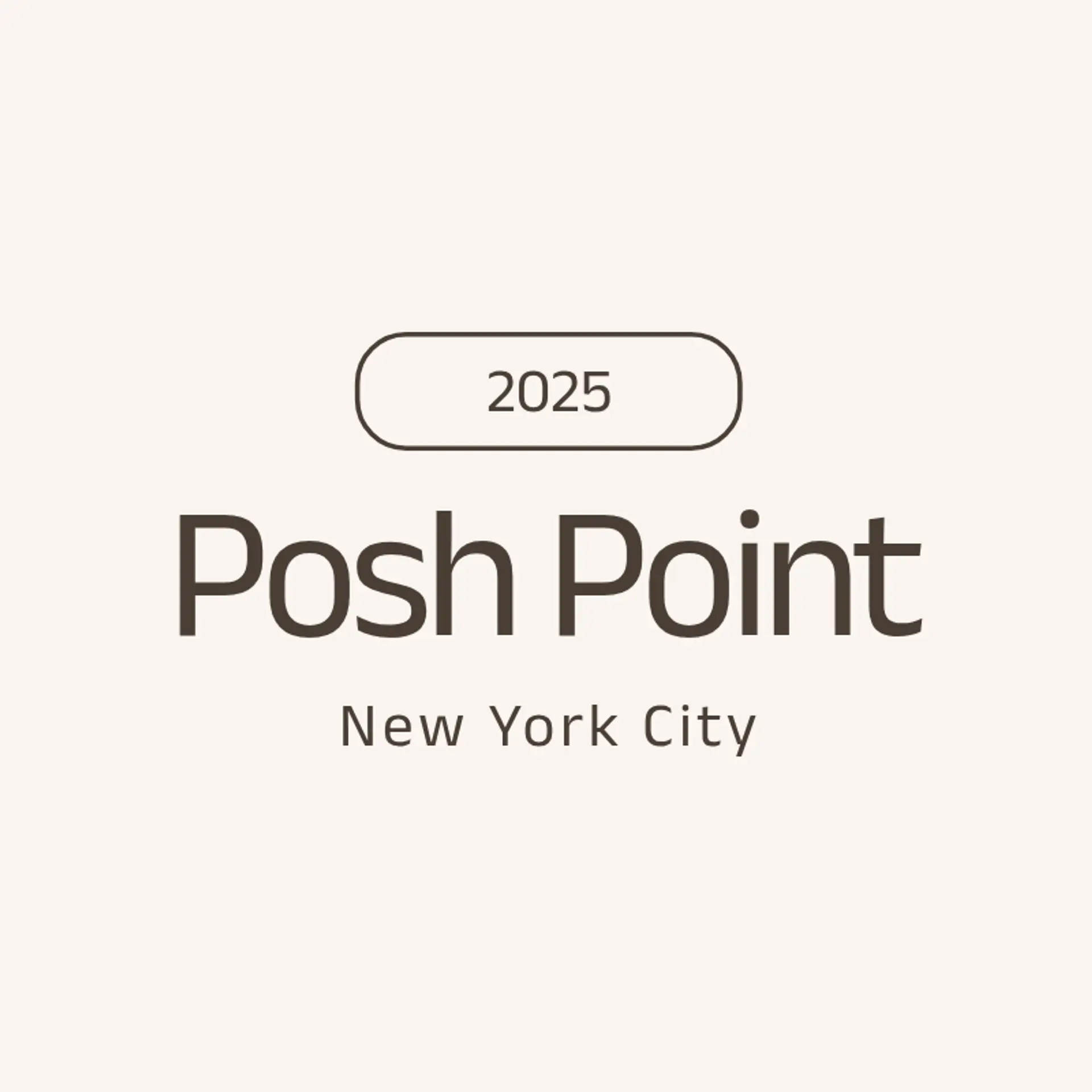 Posh Point logo for fashion line