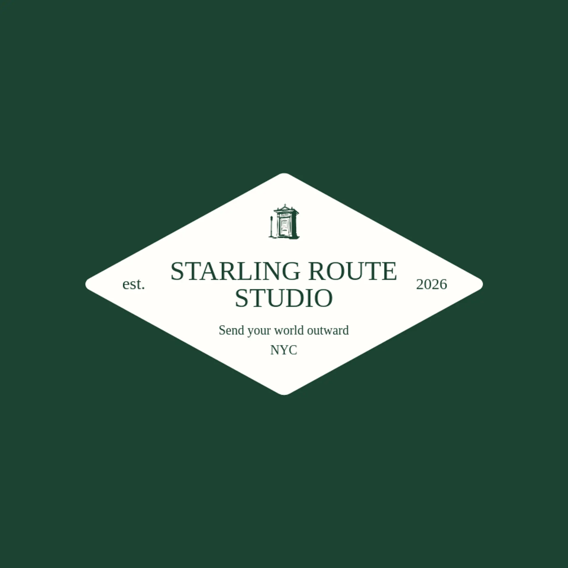 Starling Route Studio logo for post office