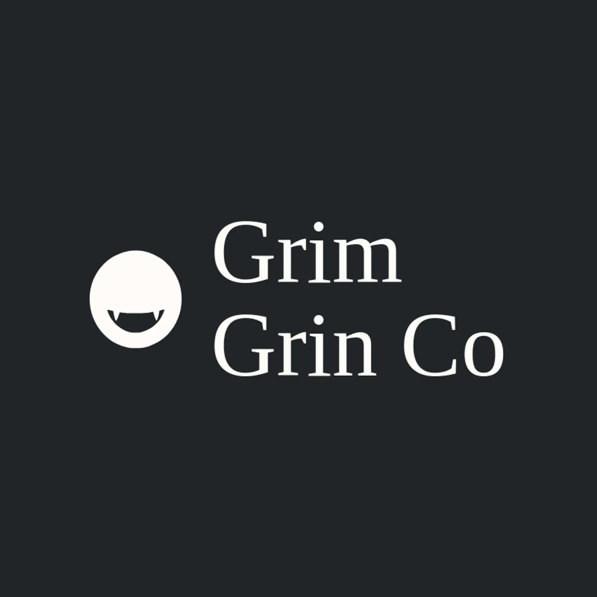 Grim Grin Co logo for evil