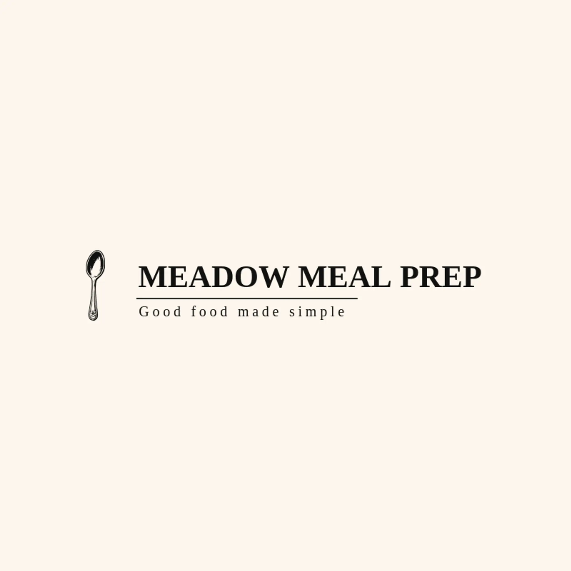 Meadow Meal Prep logo for spoon
