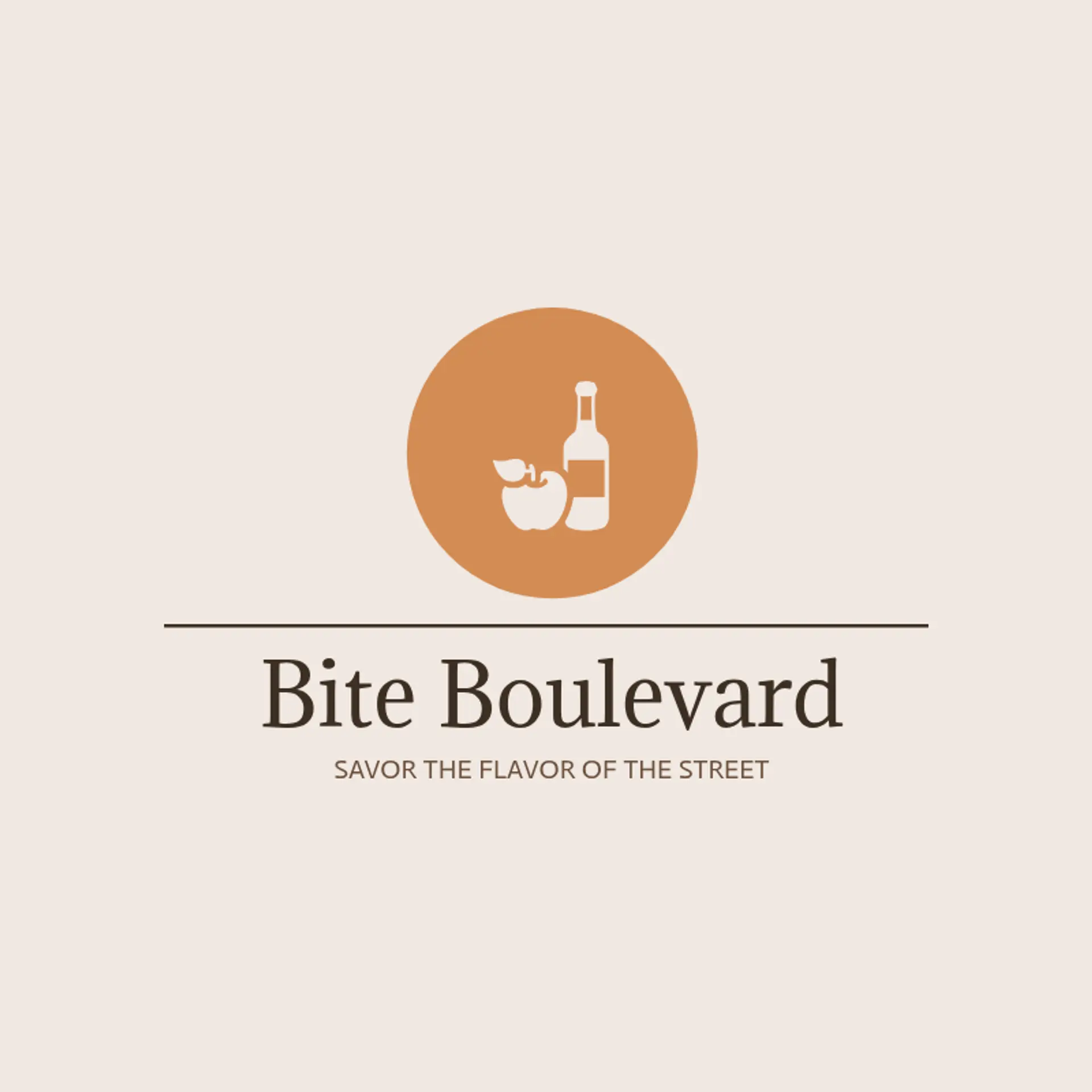 Bite Boulevard logo for cool restaurant