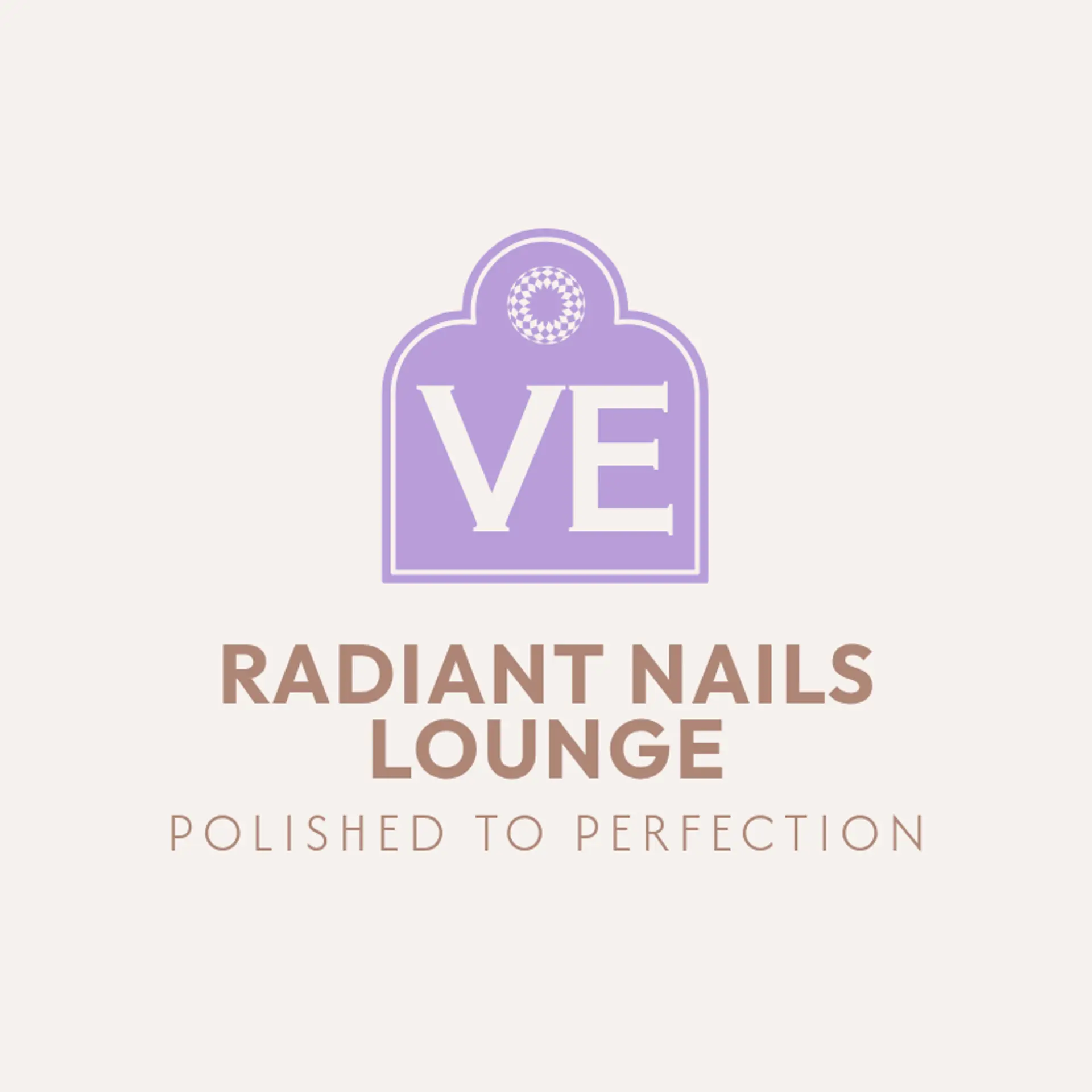 Radiant Nails Lounge logo for nail spa