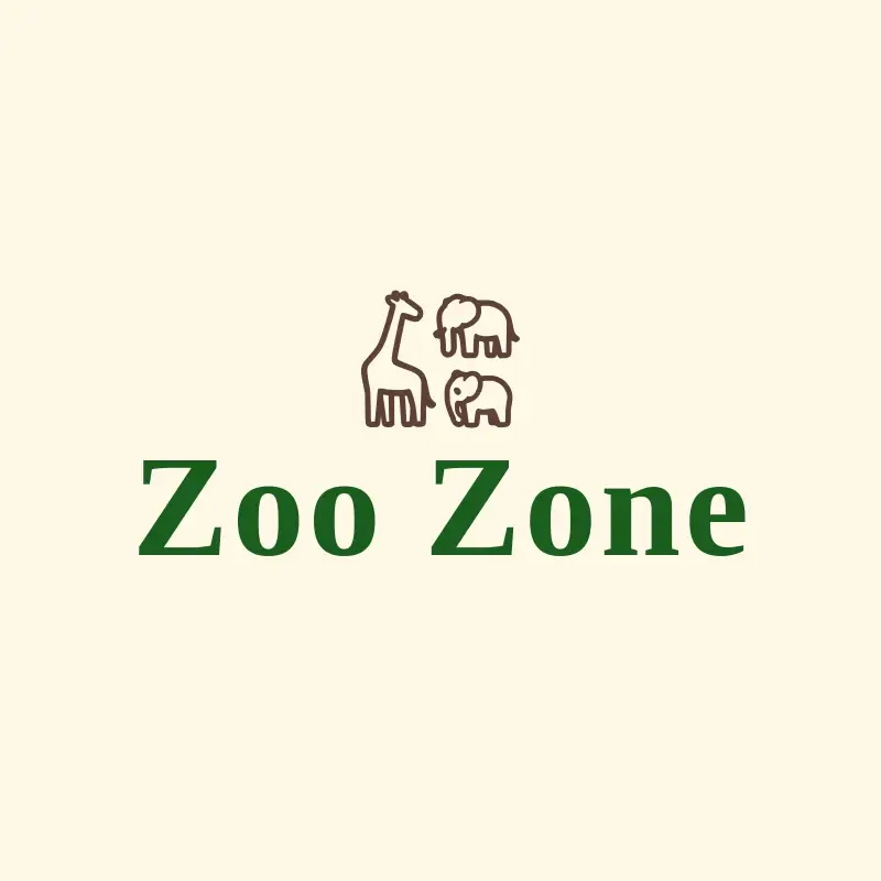 The zoo name Zoo Zone as a branded logo with a single color icon