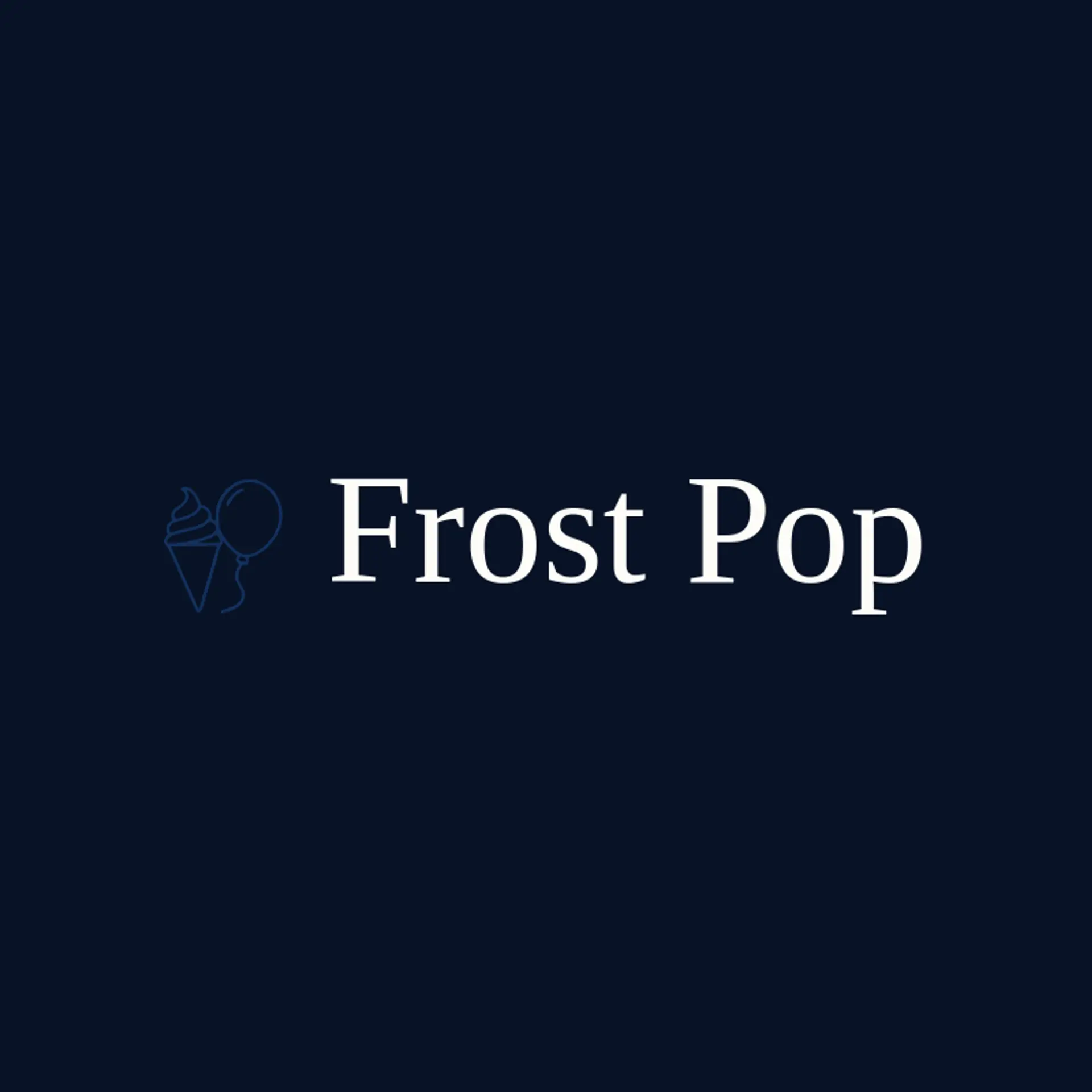 Frost Pop logo for snow cone