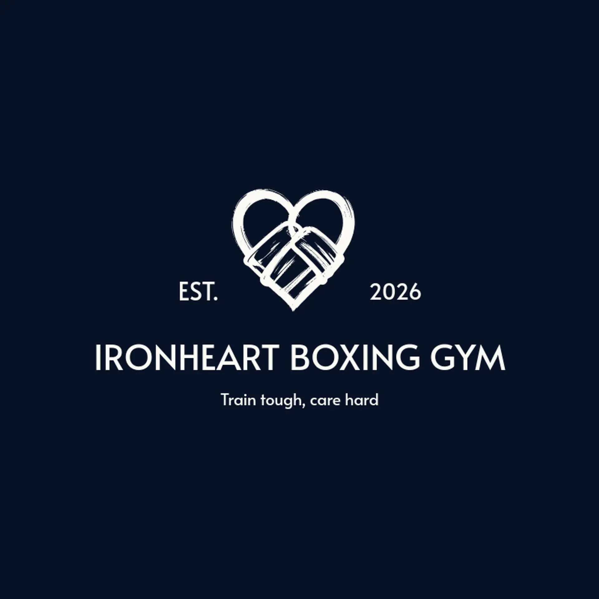 Ironheart Boxing Gym logo for heart