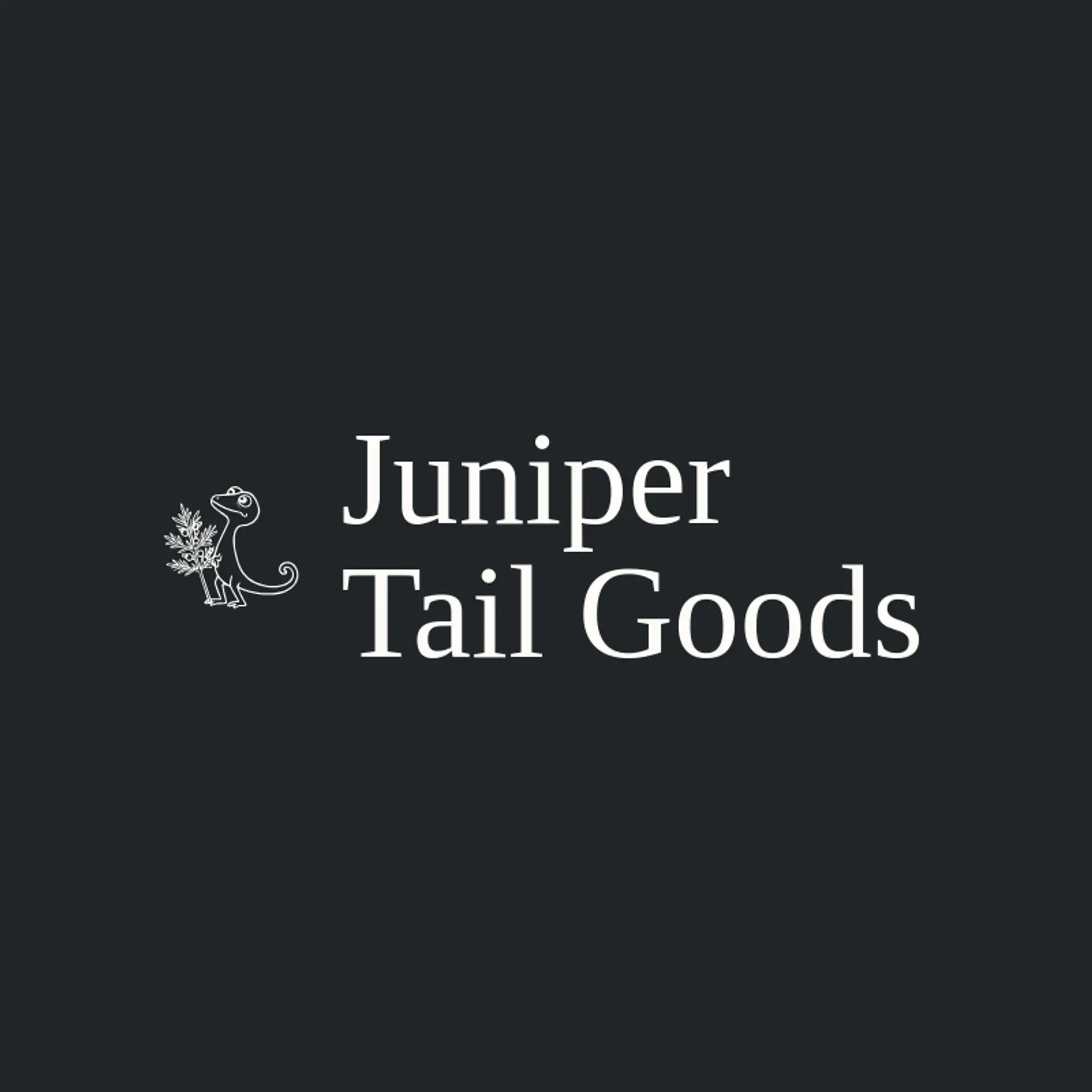 Juniper Tail Goods logo for lizard