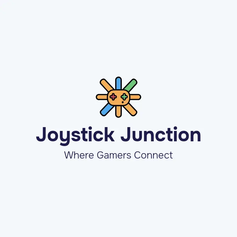 The Twitch name Joystick Junction as a branded logo with a color icon