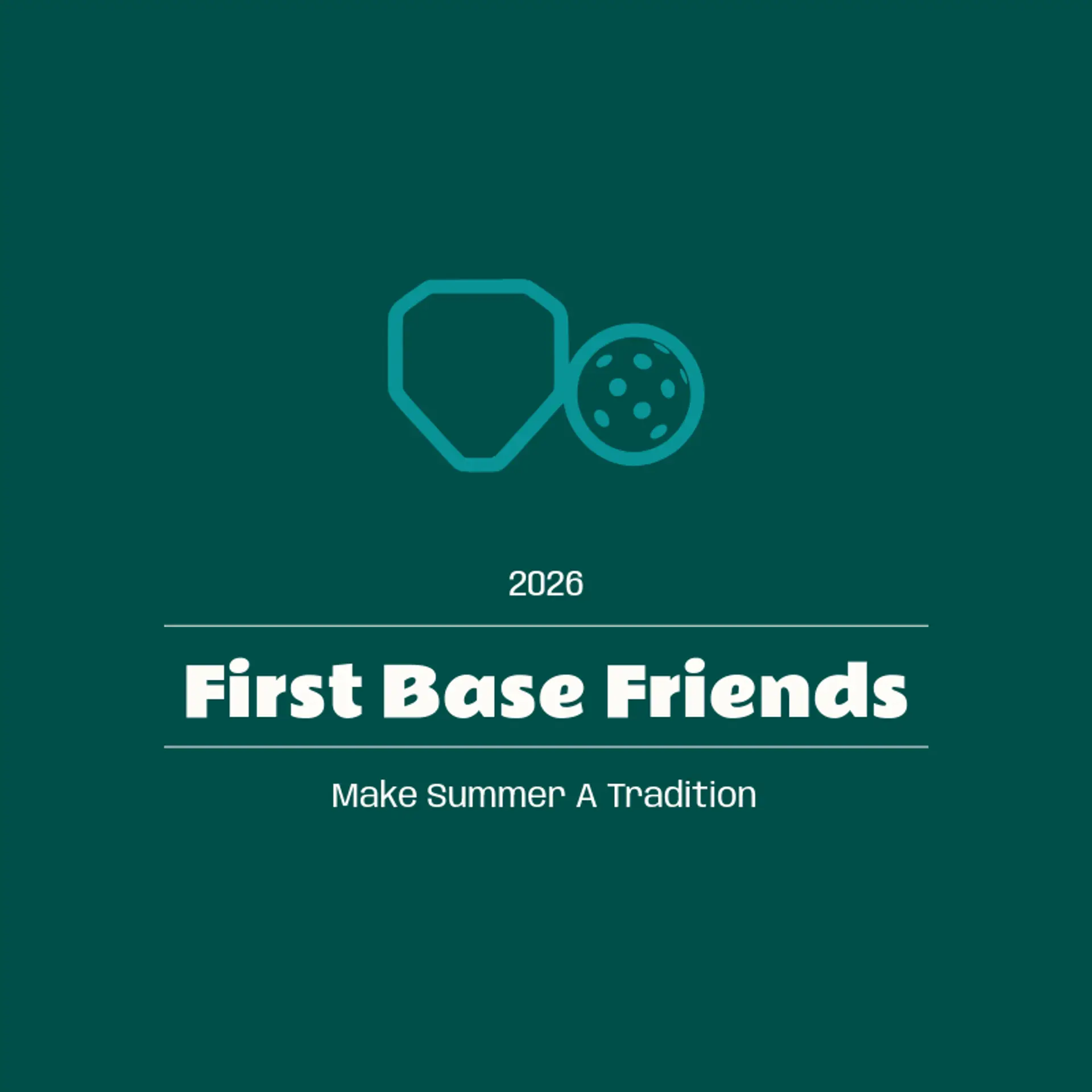 First Base Friends logo for wiffleball
