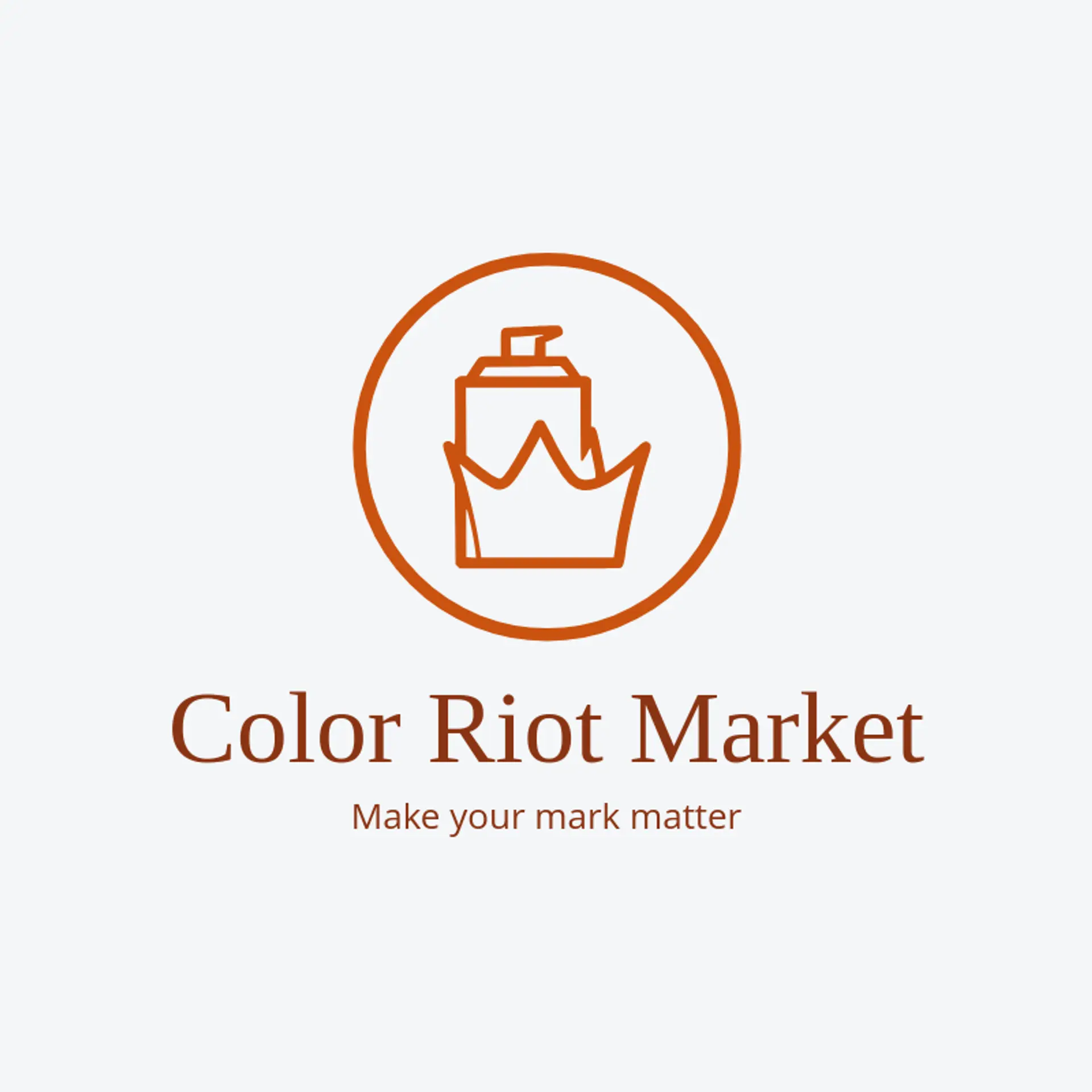 Color Riot Market logo for spray paint