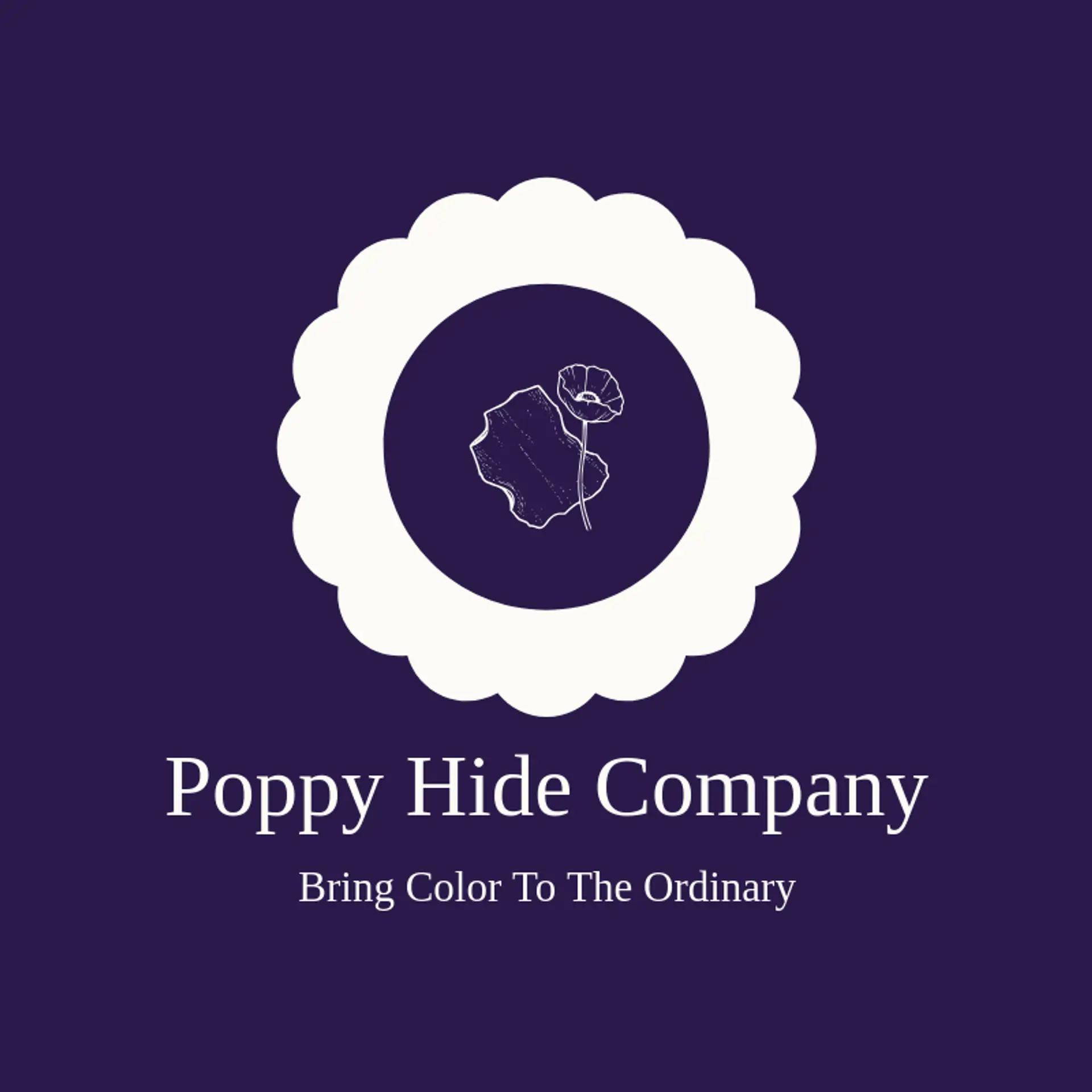 Poppy Hide Company logo for leather