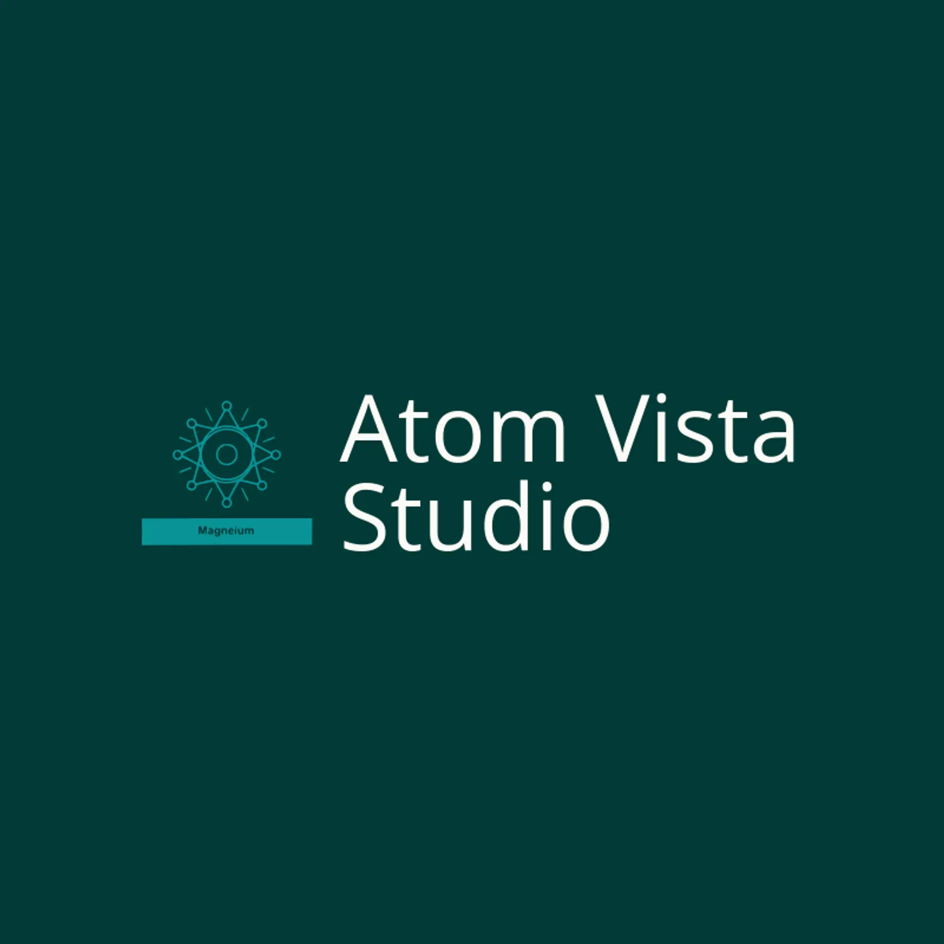 Atom Vista Studio logo for atom