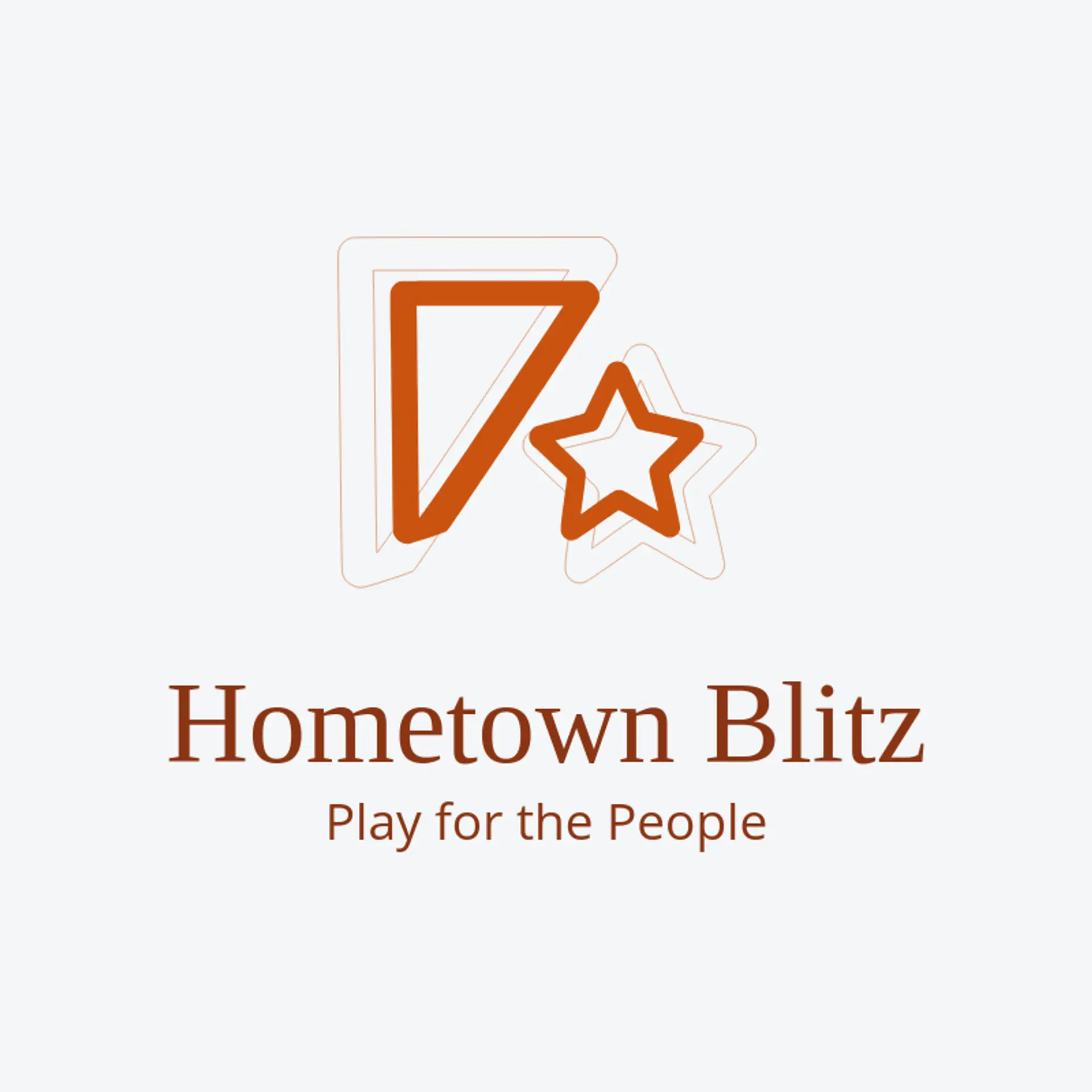 Hometown Blitz logo for american football