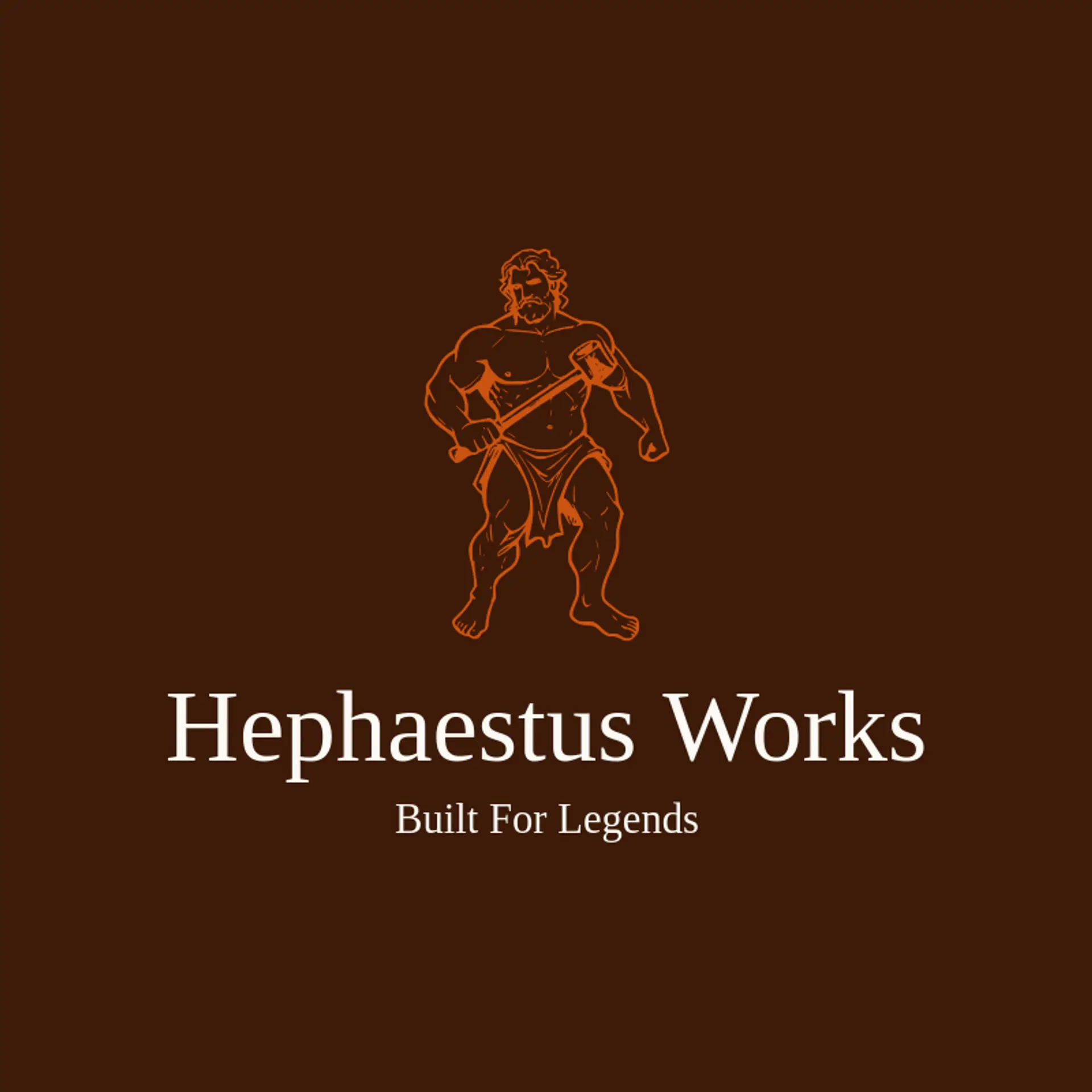 Hephaestus Works logo for greek god