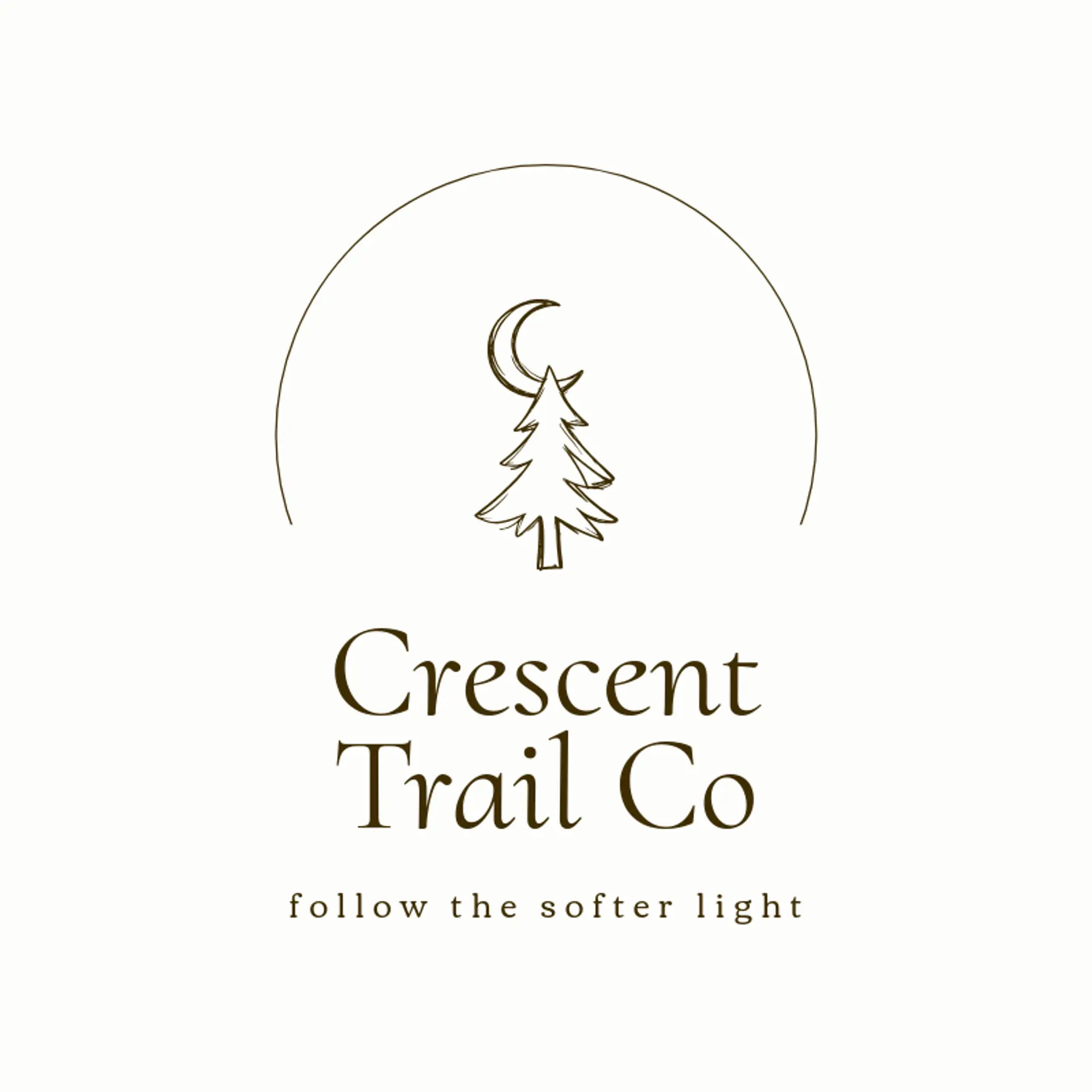 Crescent Trail Co logo for moon