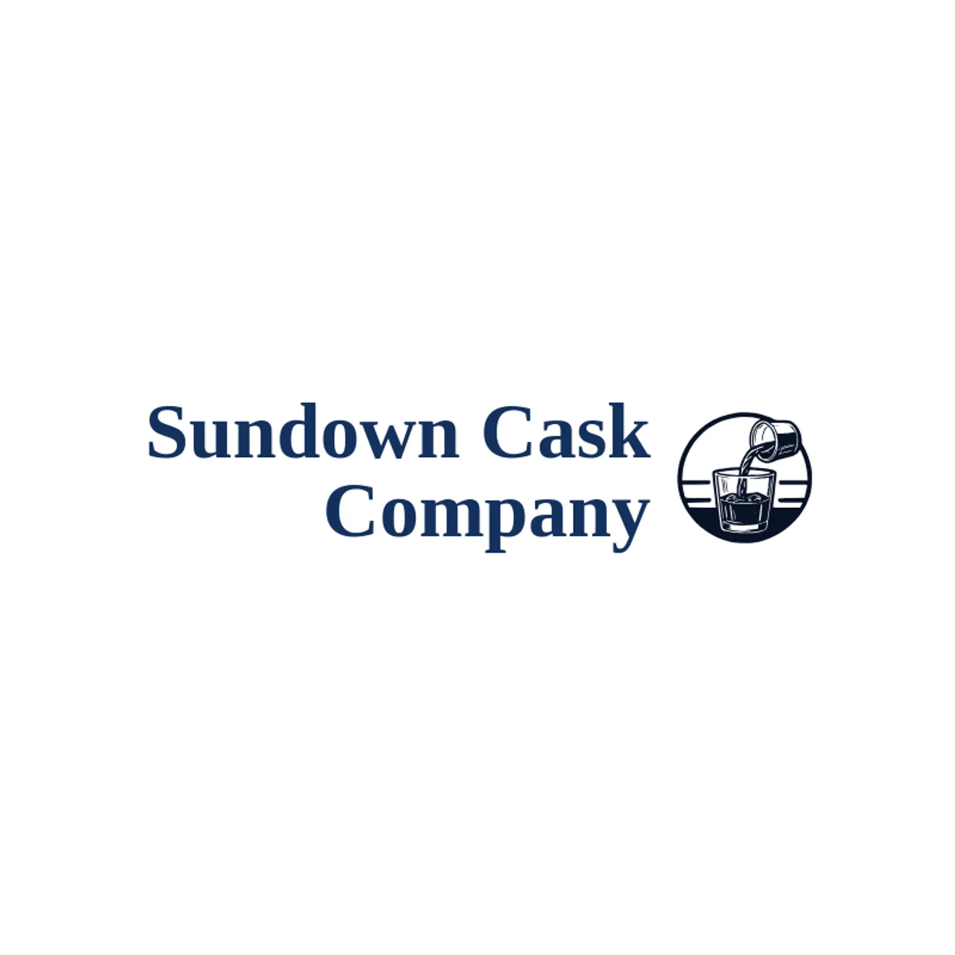 Sundown Cask Company logo for whiskey