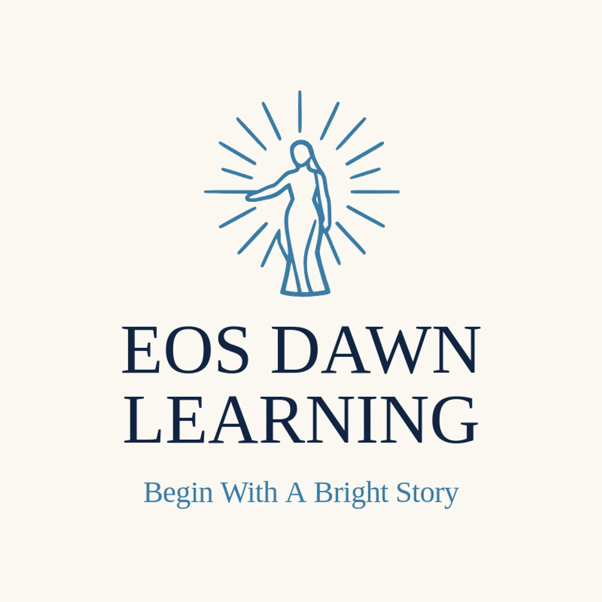 Eos Dawn Learning logo for greek mythology