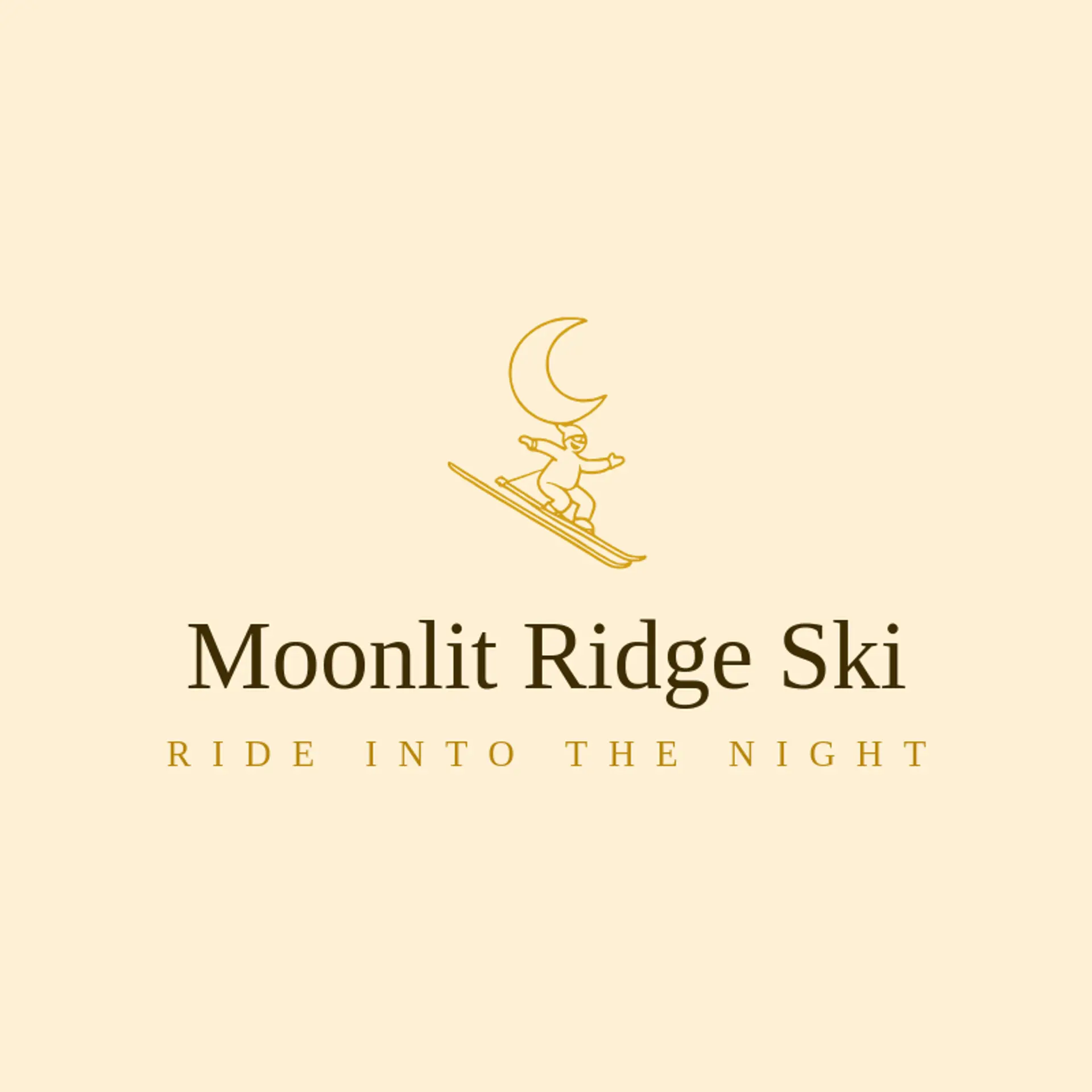 Moonlit Ridge Ski logo for skiing