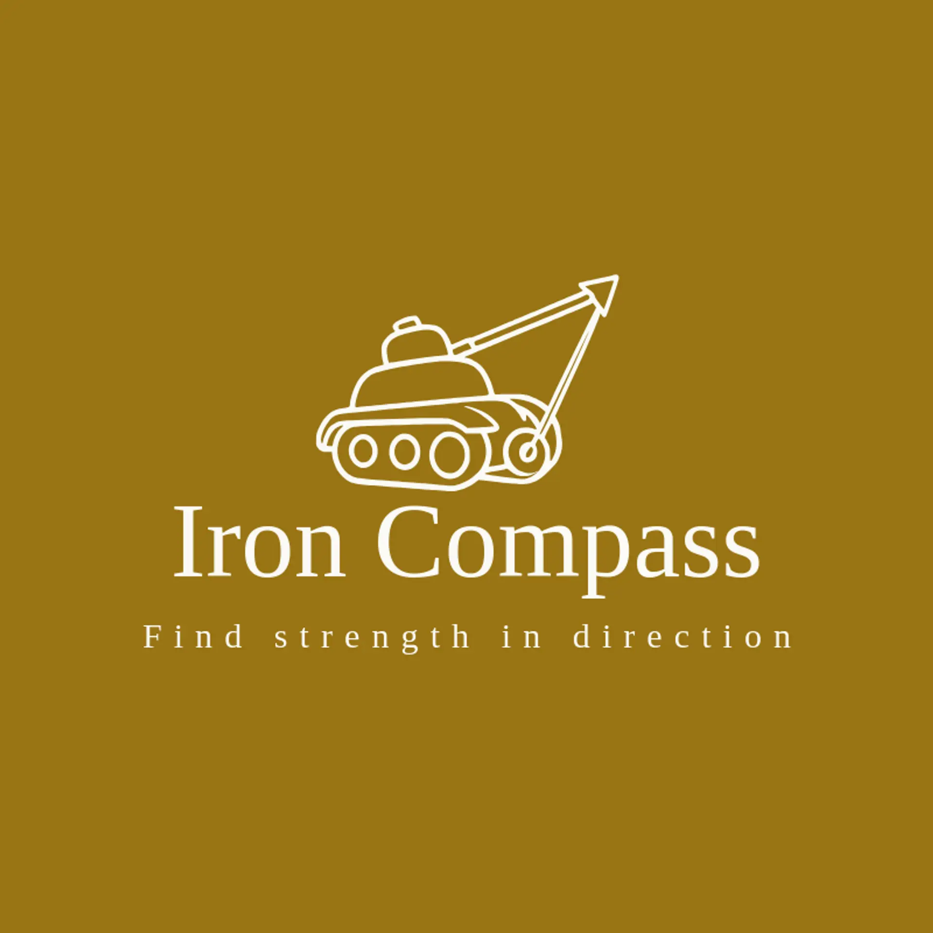 Iron Compass logo for tank