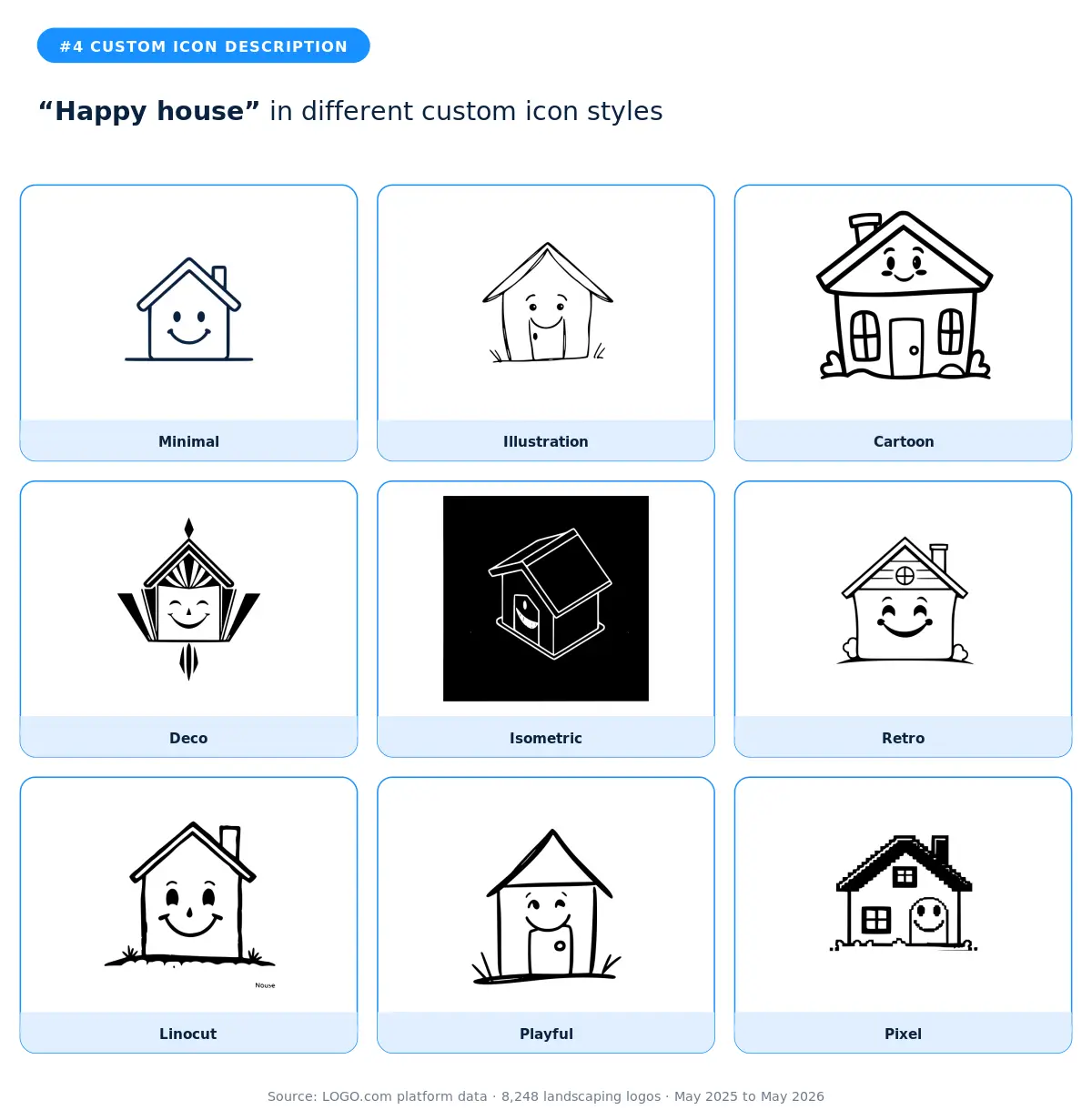Happy house in nine styles
