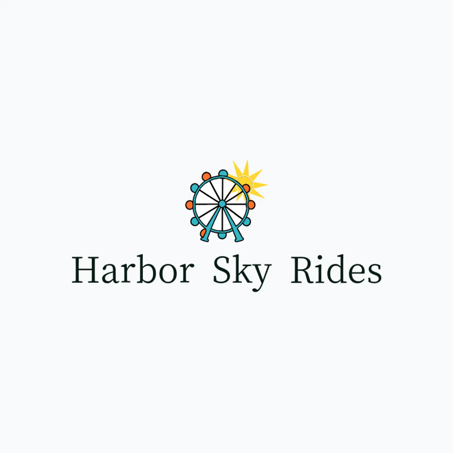 Harbor Sky Rides logo for amusement park