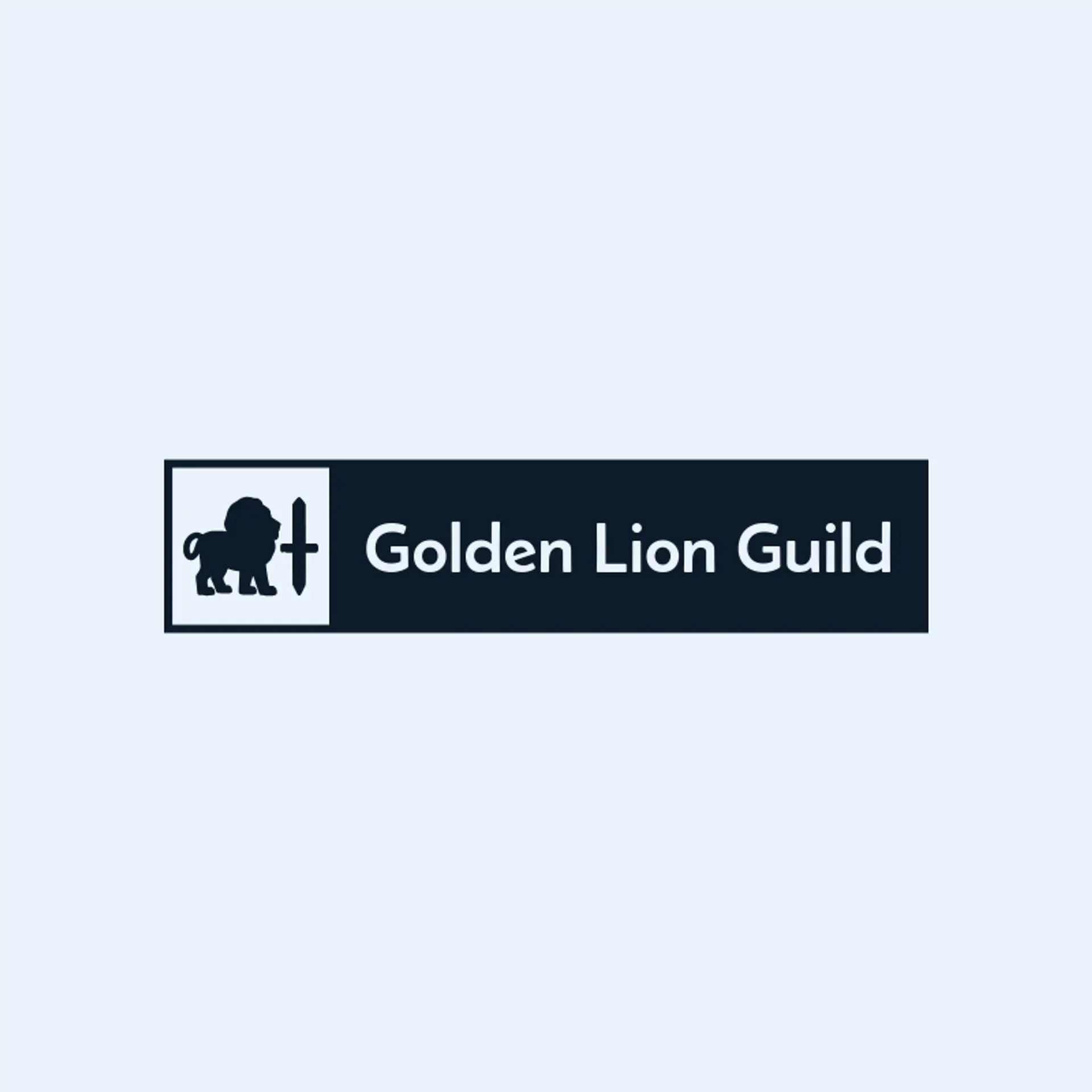 Golden Lion Guild logo for sword