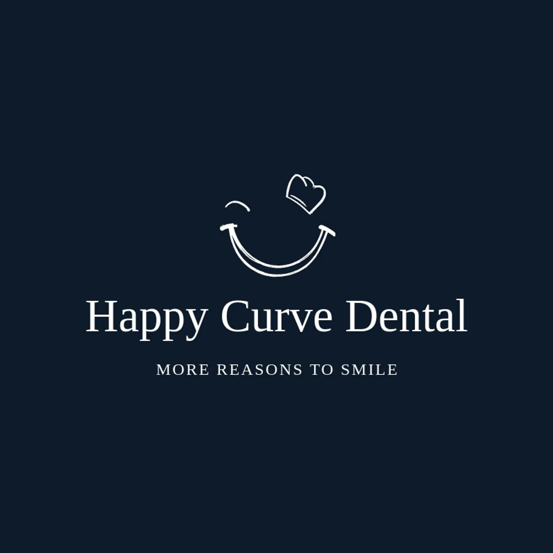 Happy Curve Dental logo for dentist
