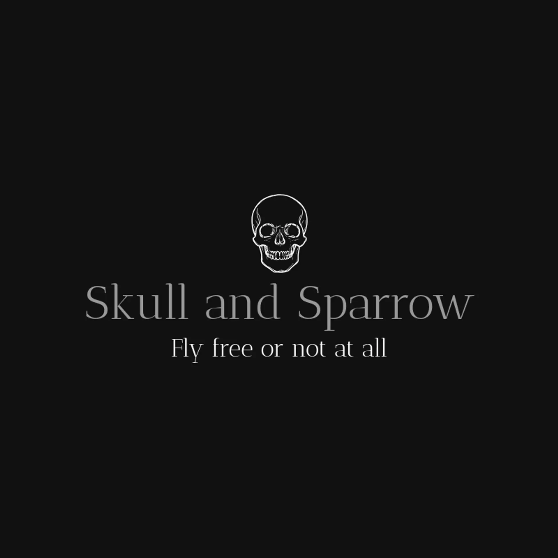 Skull and Sparrow logo for skull
