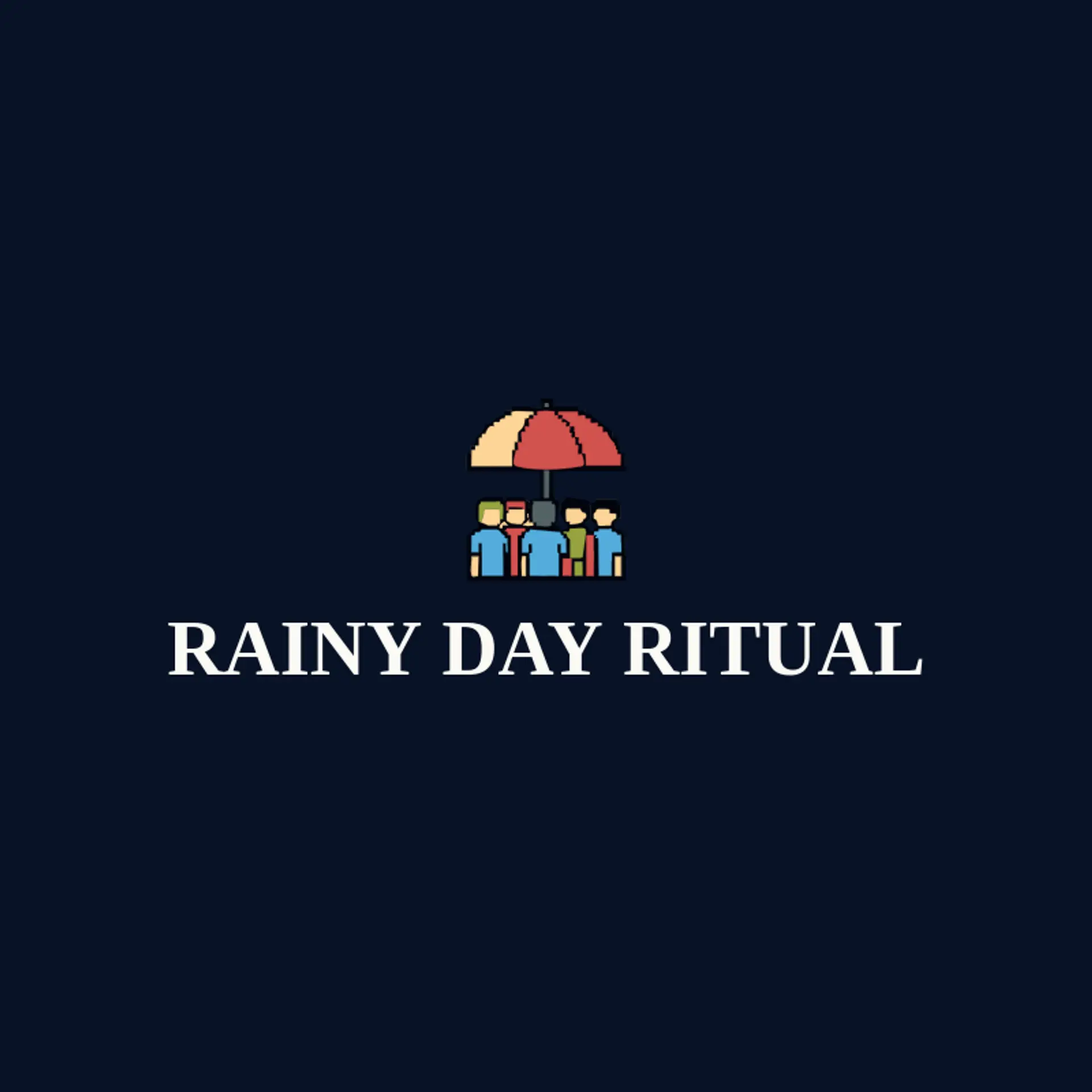 Rainy Day Ritual logo for umbrella