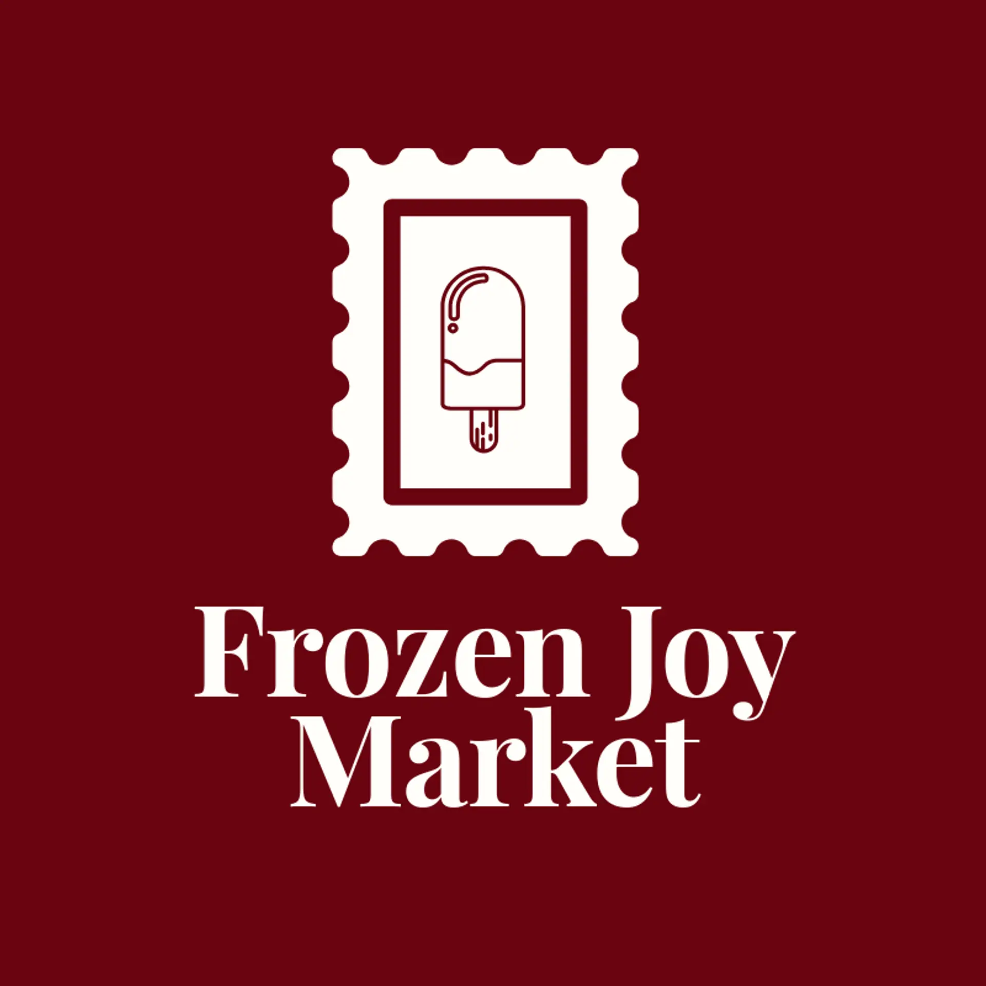 Frozen Joy Market logo for popsicle