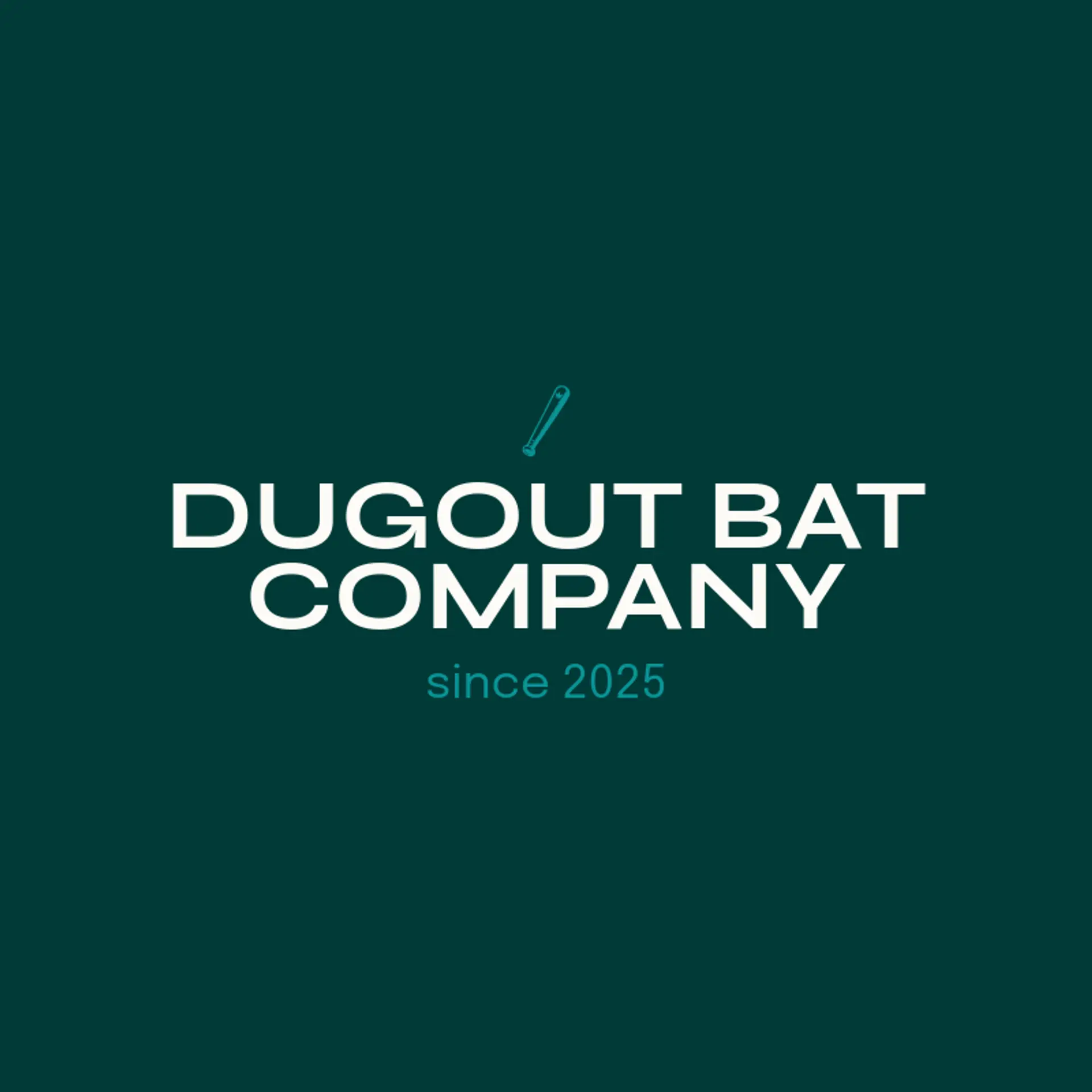 Dugout Bat Company logo for baseball hat