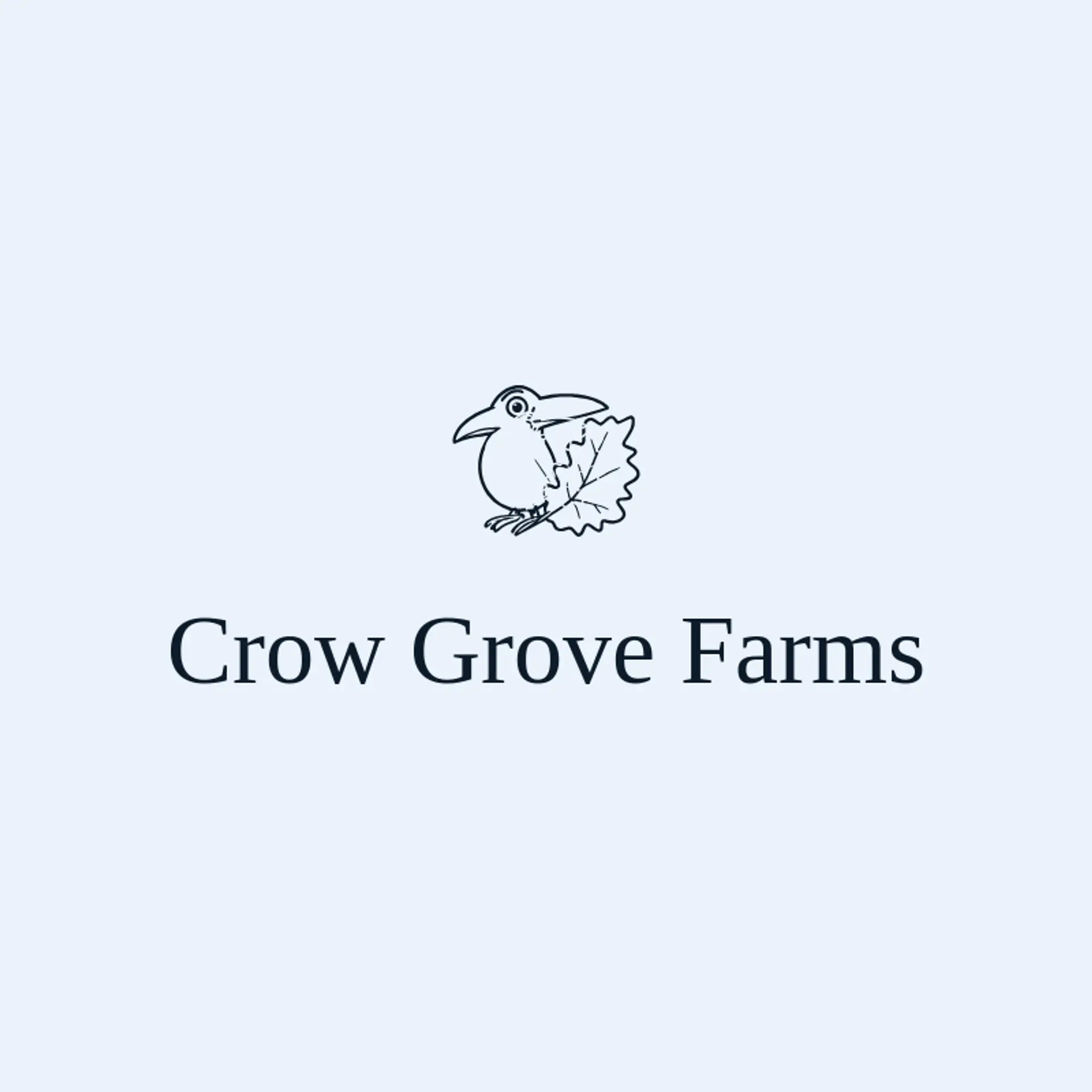 Crow Grove Farms logo for crow