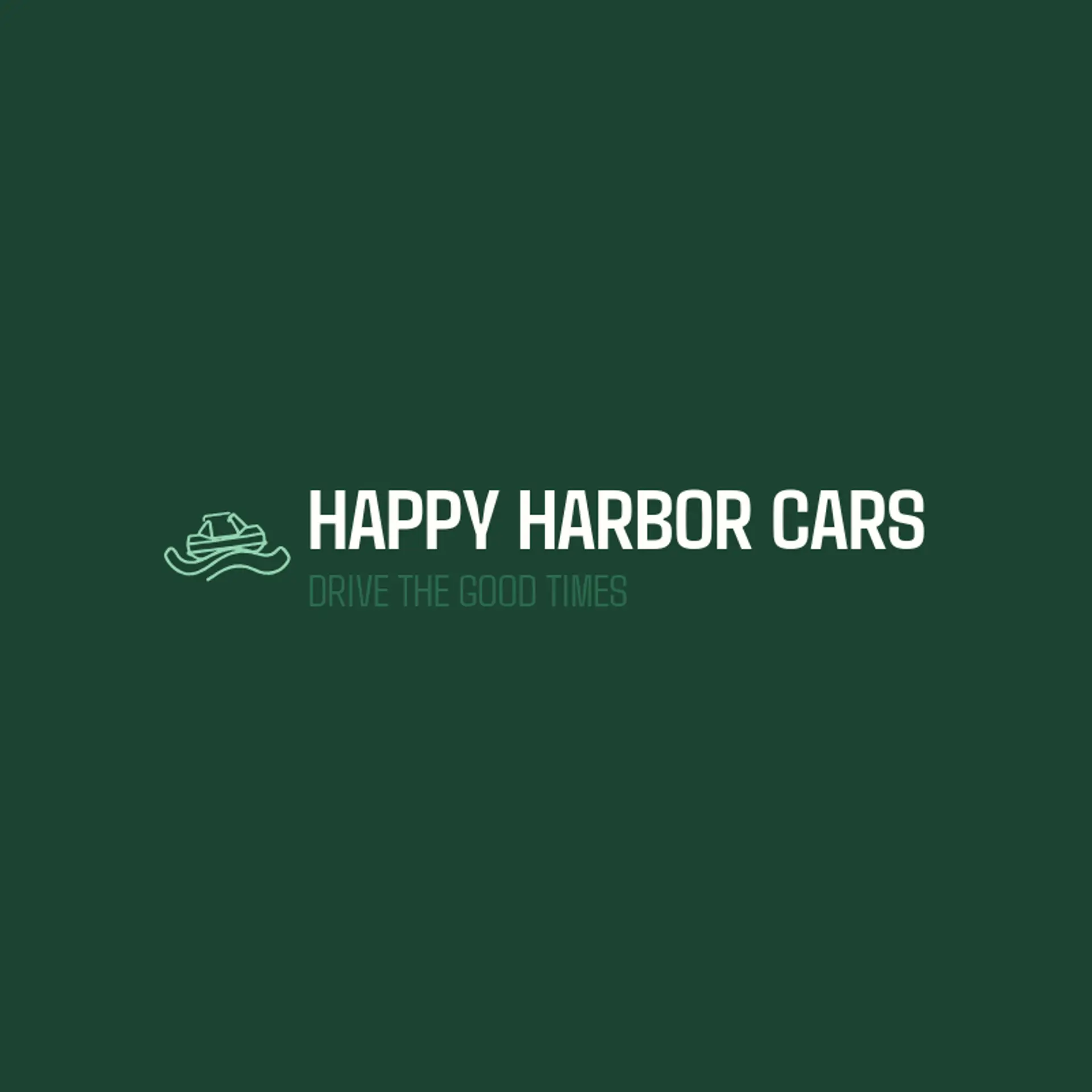 Happy Harbor Cars logo for amusement park