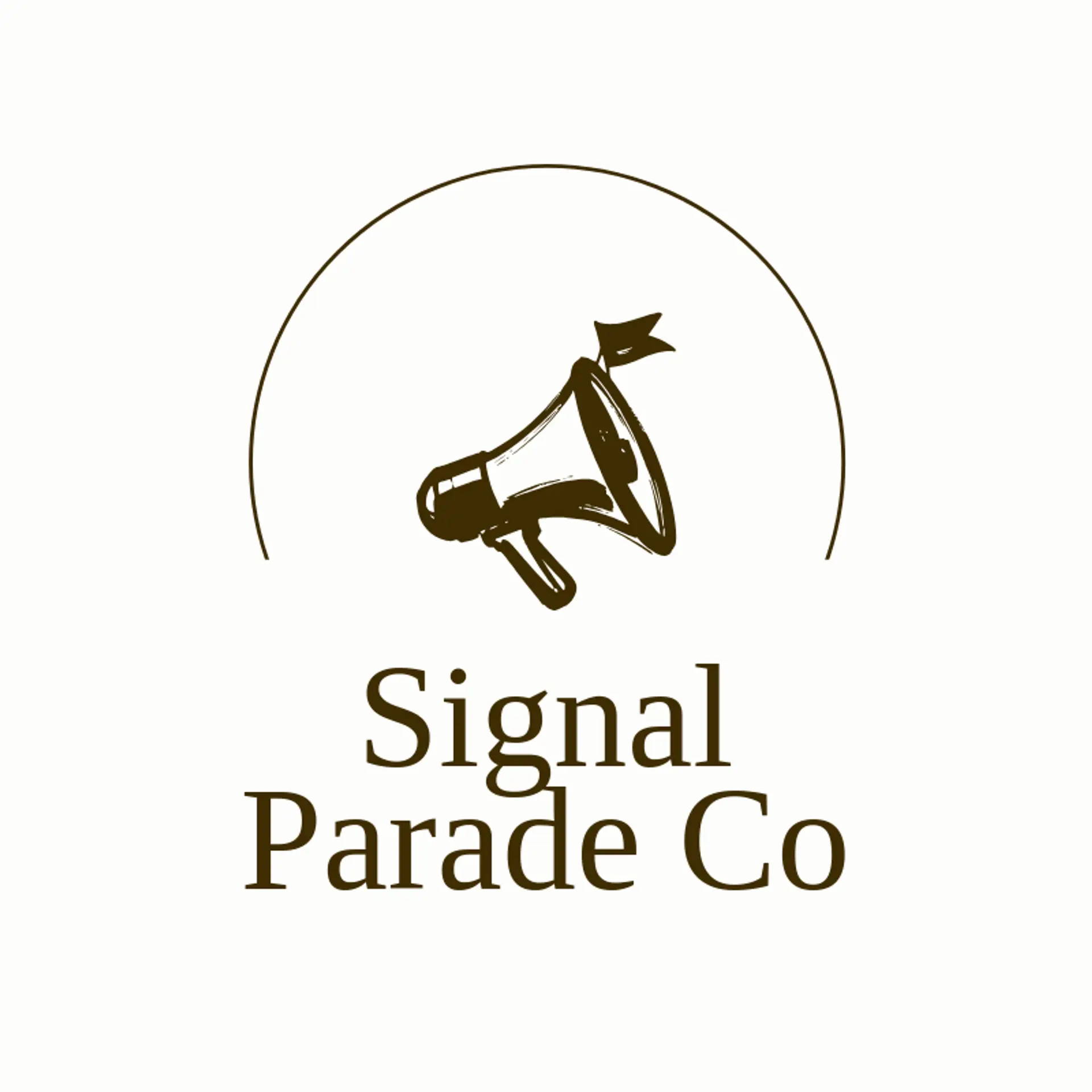 Signal Parade Co logo for megaphone