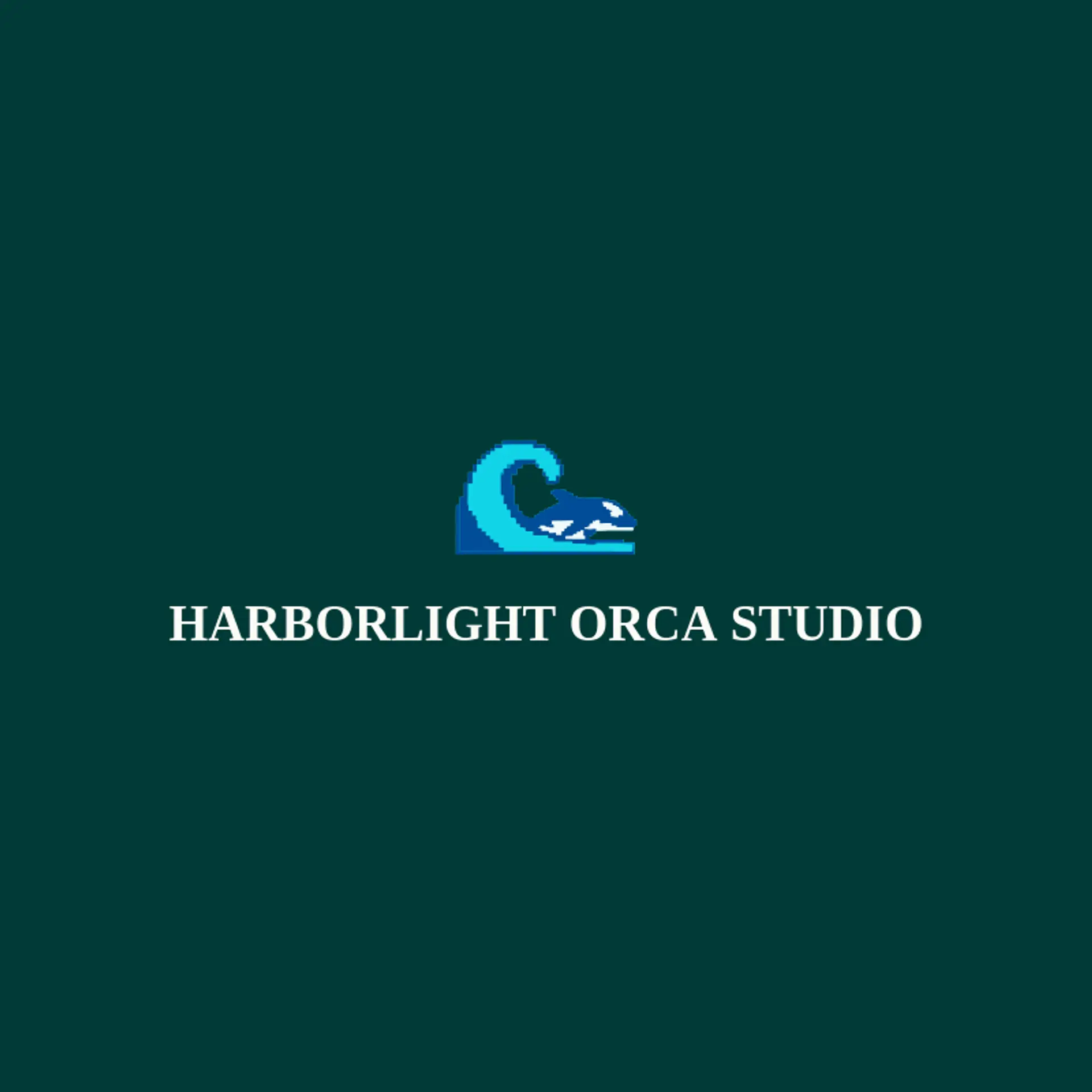 Harborlight Orca Studio logo for orca