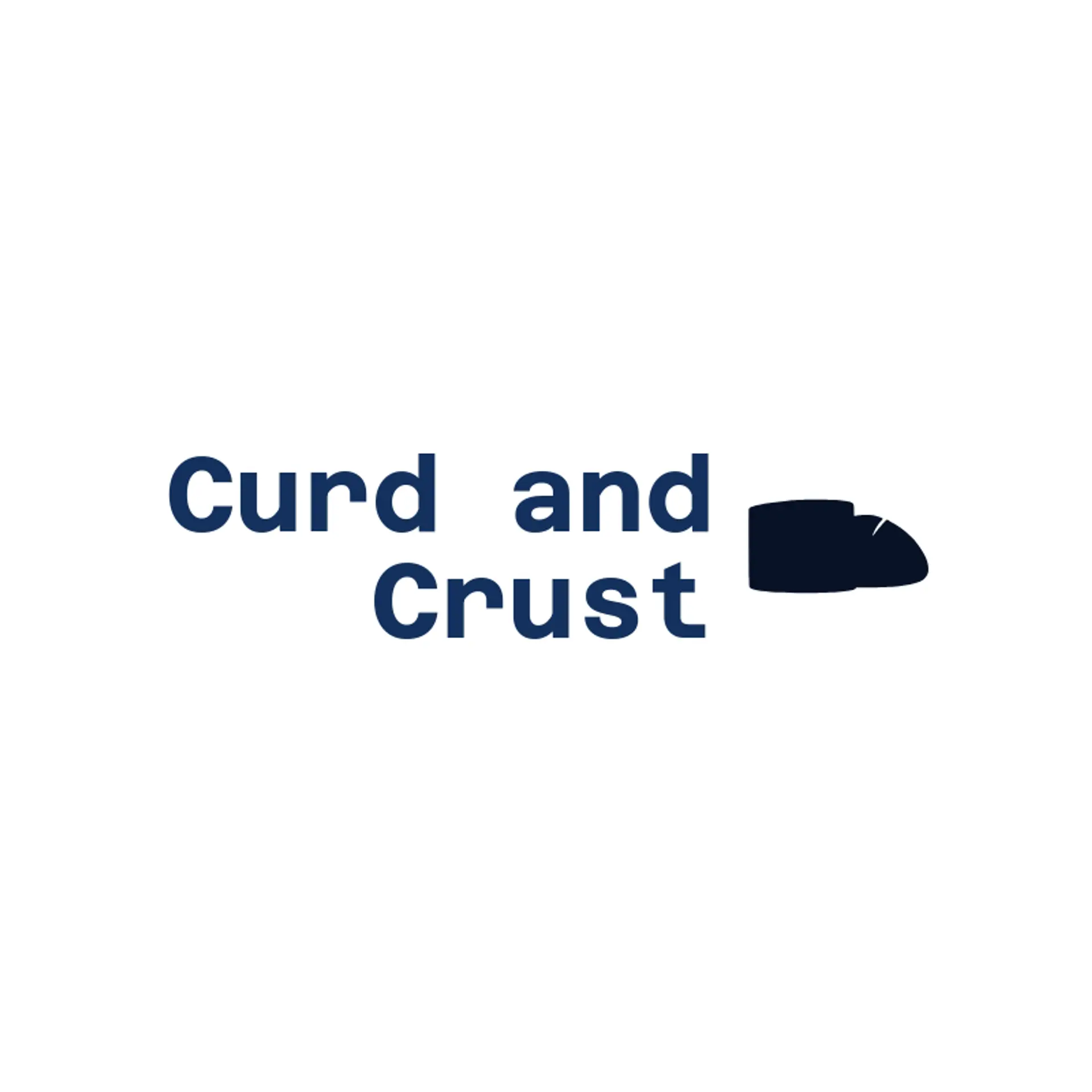 Curd and Crust logo for cheese